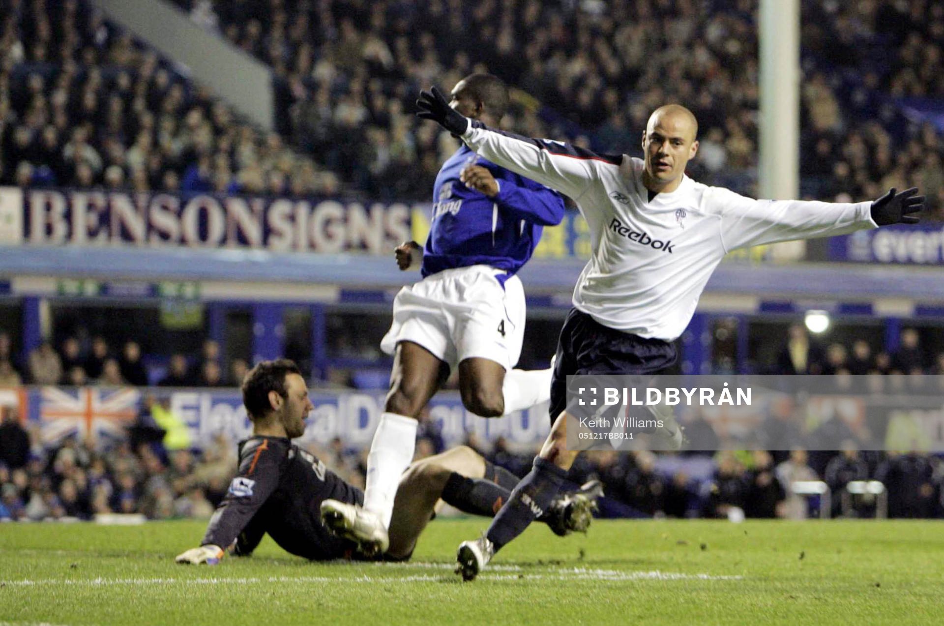 Fotboll, engelsk, Premier League,  Everton - Bolton
