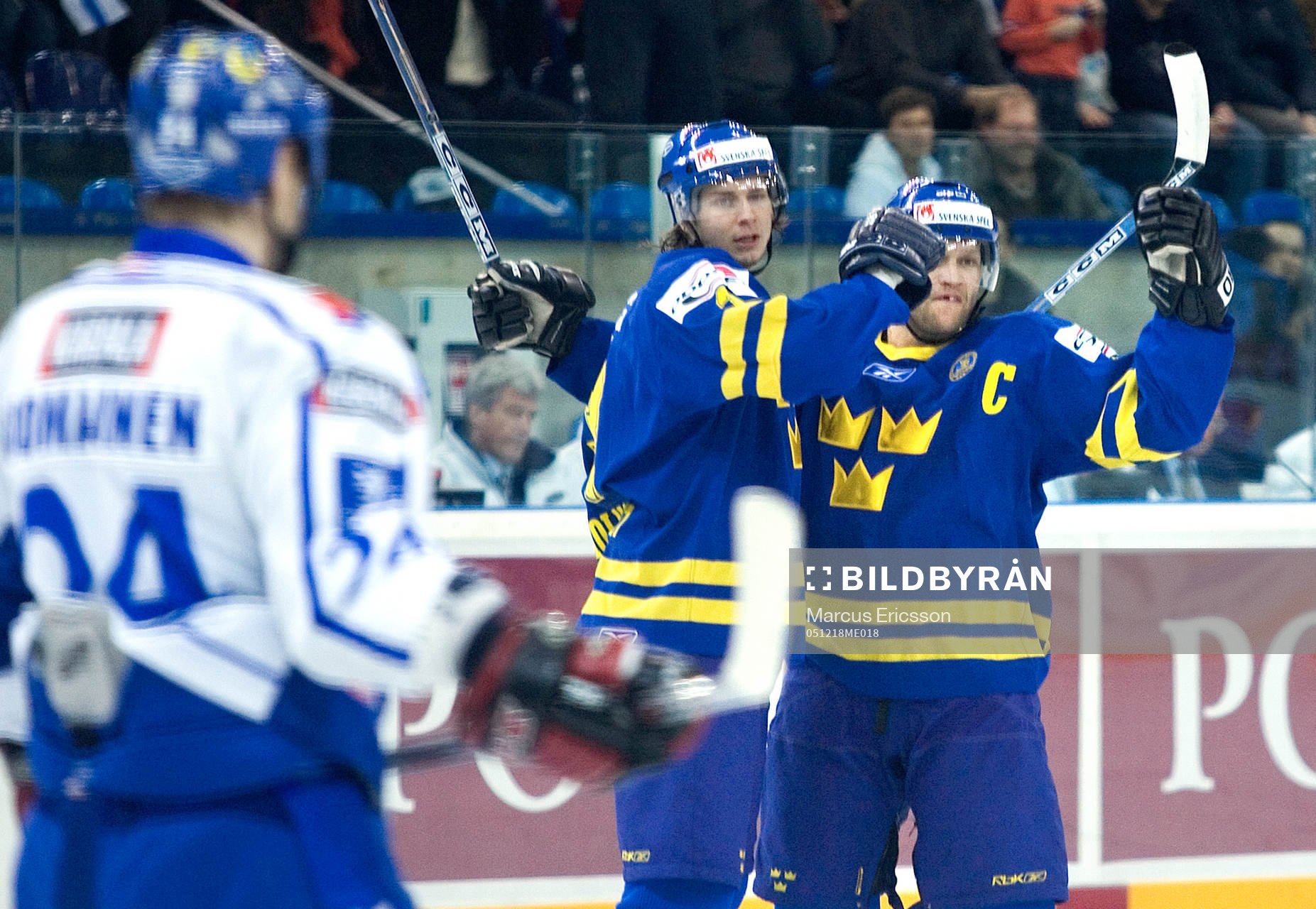 Andreas Holmqvist och Andreas Johansson, jubel