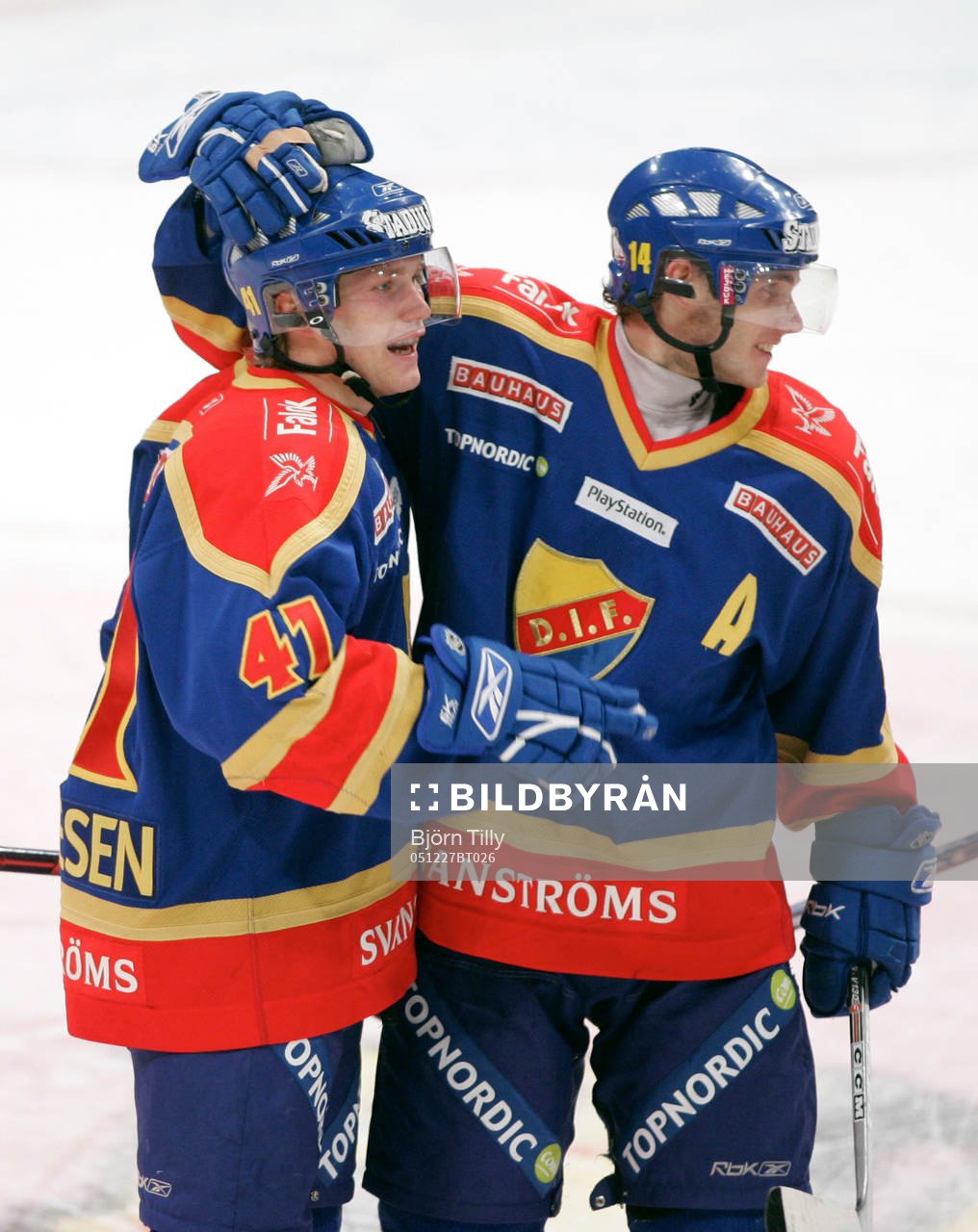 Patrick Thoressen, Djurgården gratuleras av Daniel