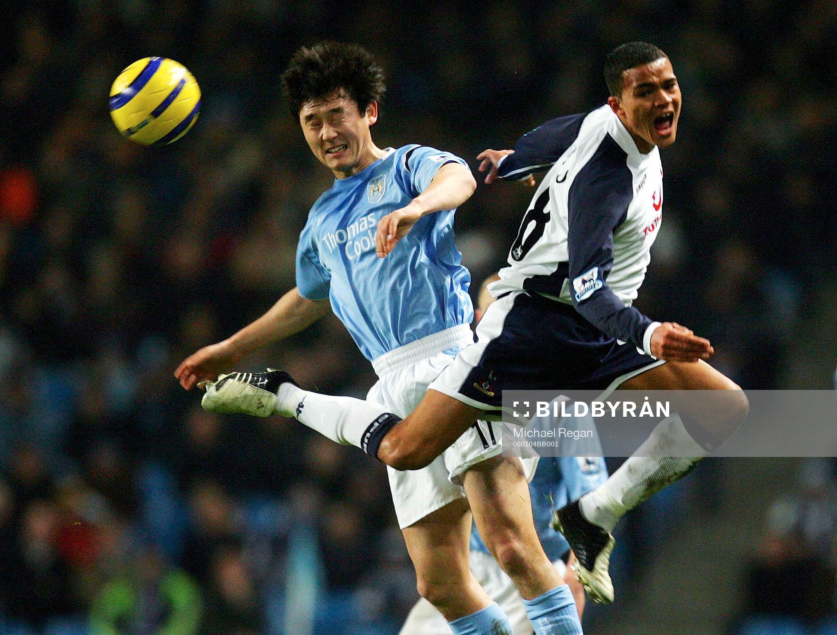  Jermaine Jenas, Tottenham och Sun Jihai, Manchester city. 