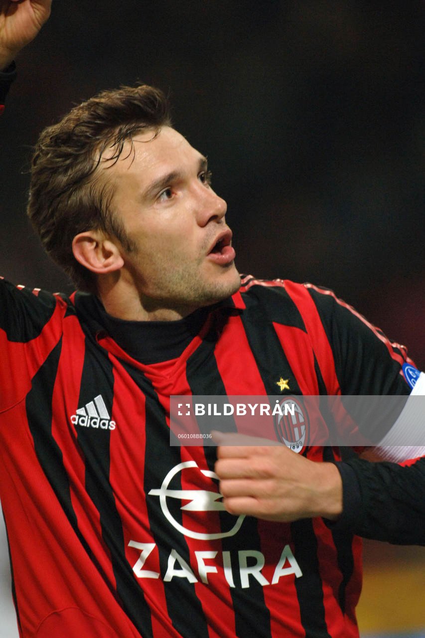 Andrei Shevchenko, Milan, jubel