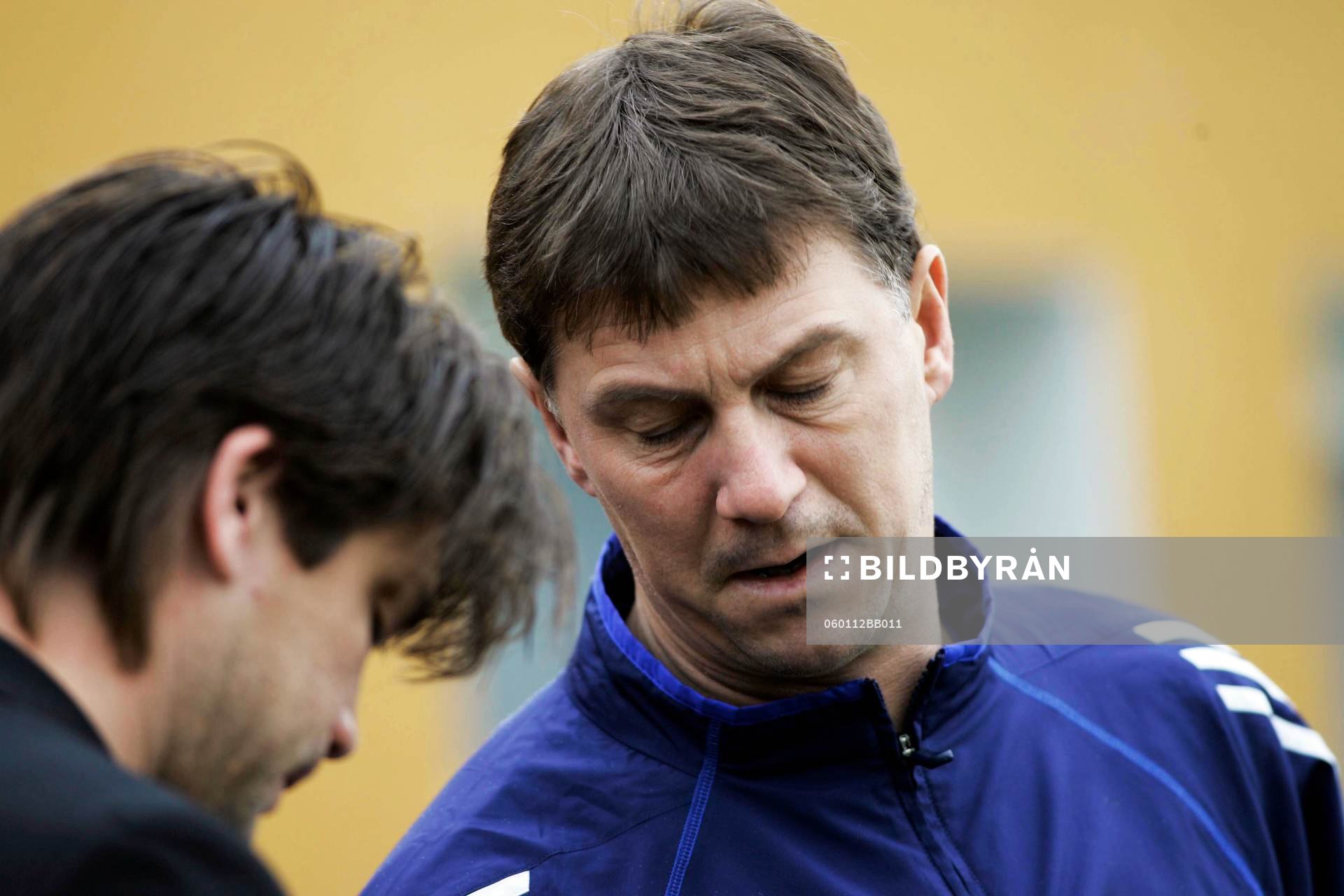 Klubbdirektör Bosse Andersson och tränaren Kjell Jonevret