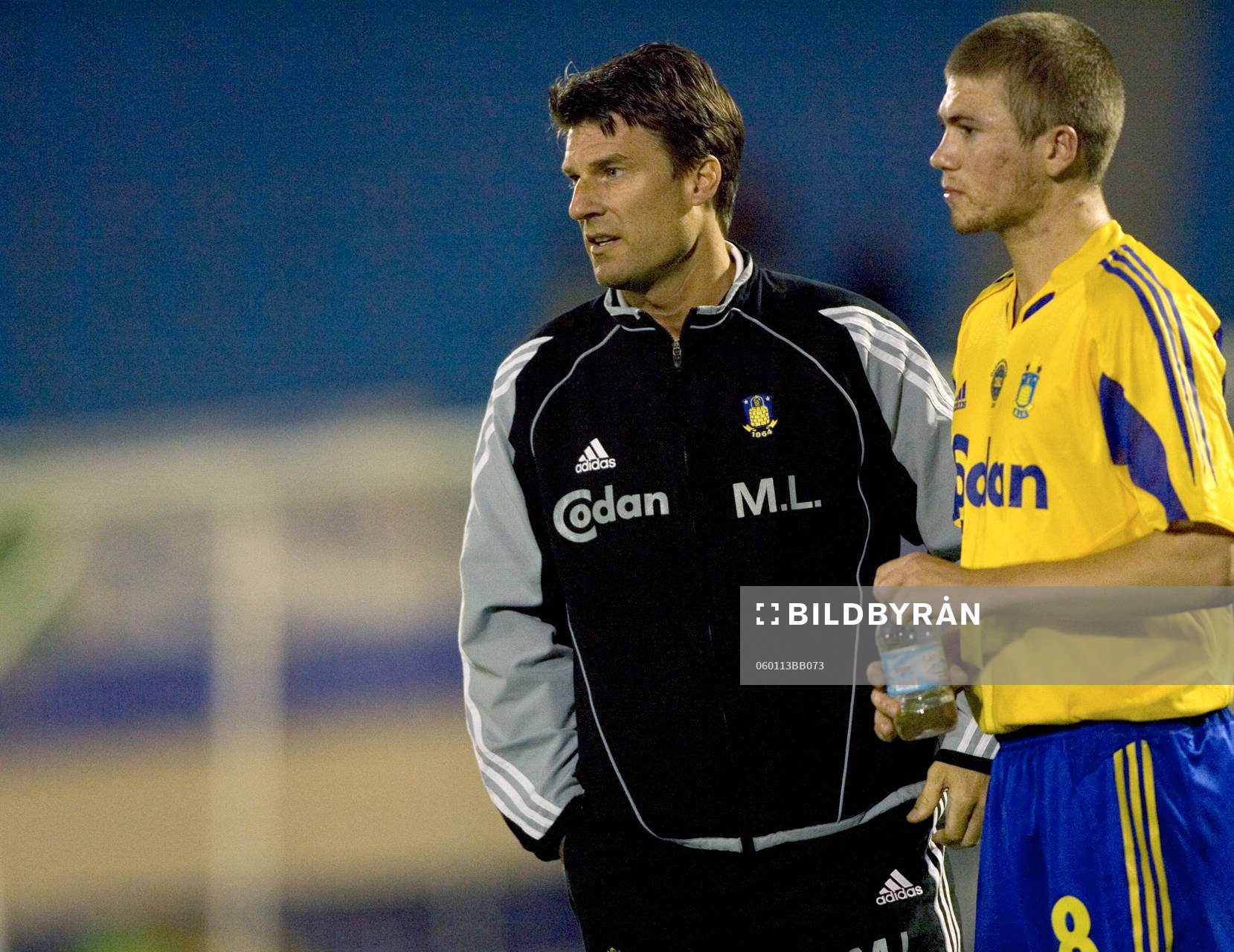 Michael Laudrup, tränare och Kim Daugaard, Bröndby