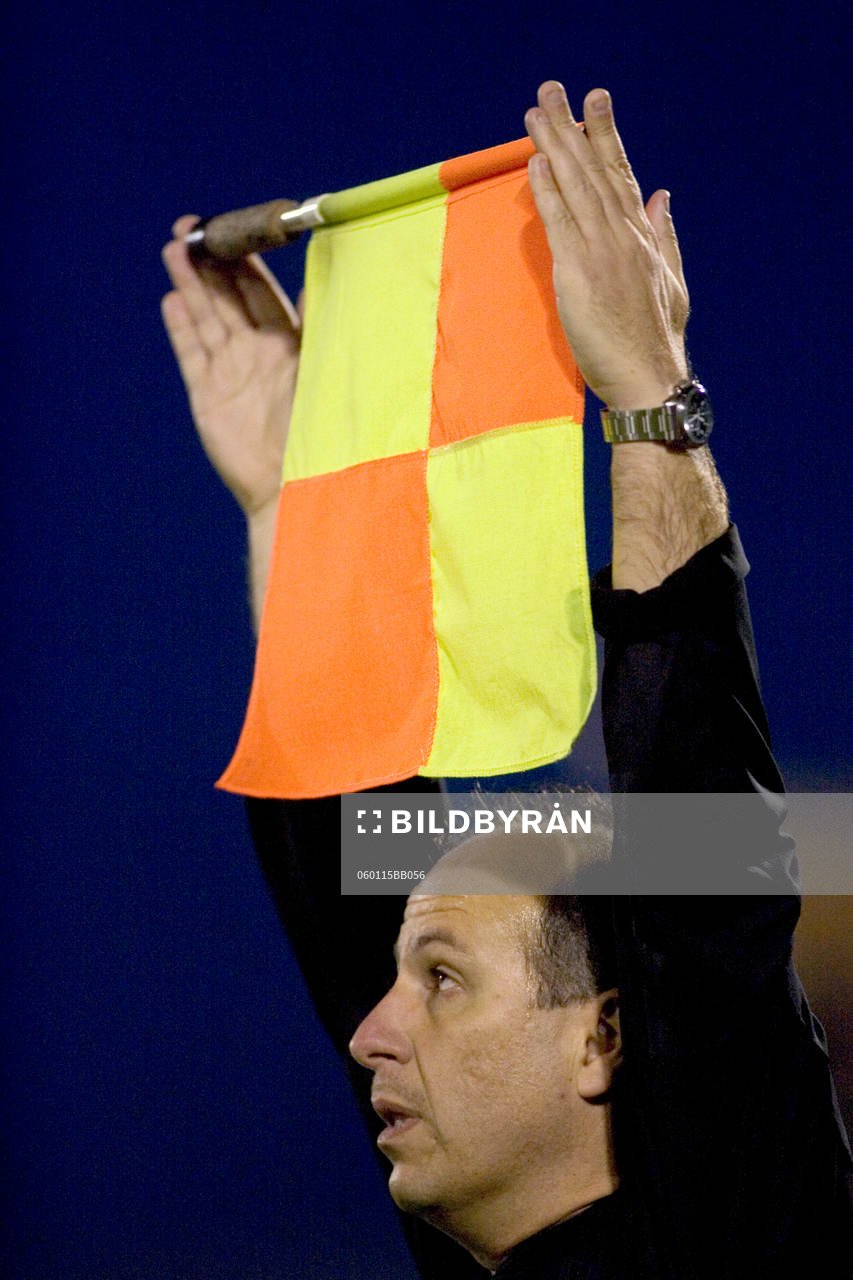   Flagga, linjeflagga, linjedomare, linjeman, genre.
