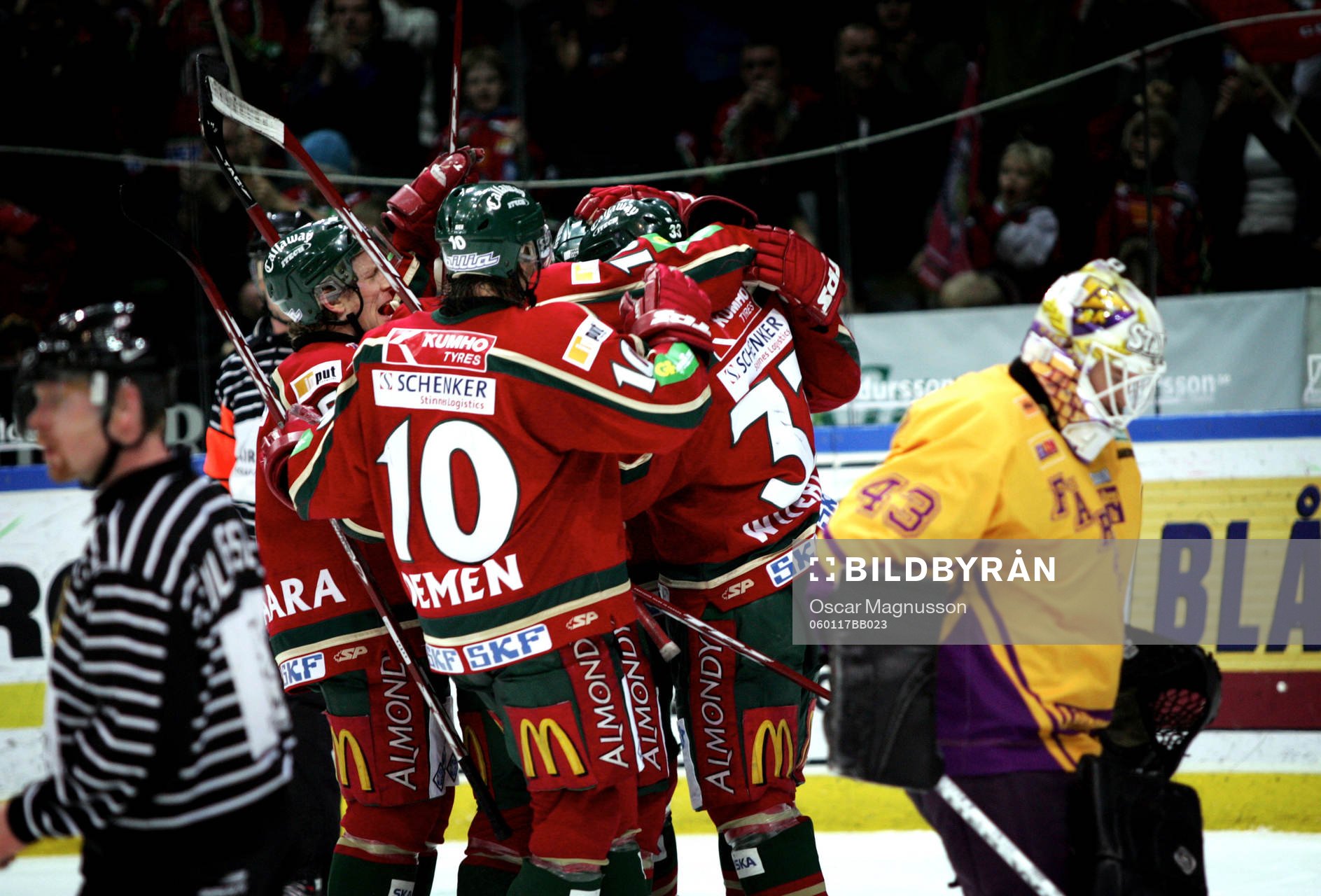 Frölunda, jubel, depp
