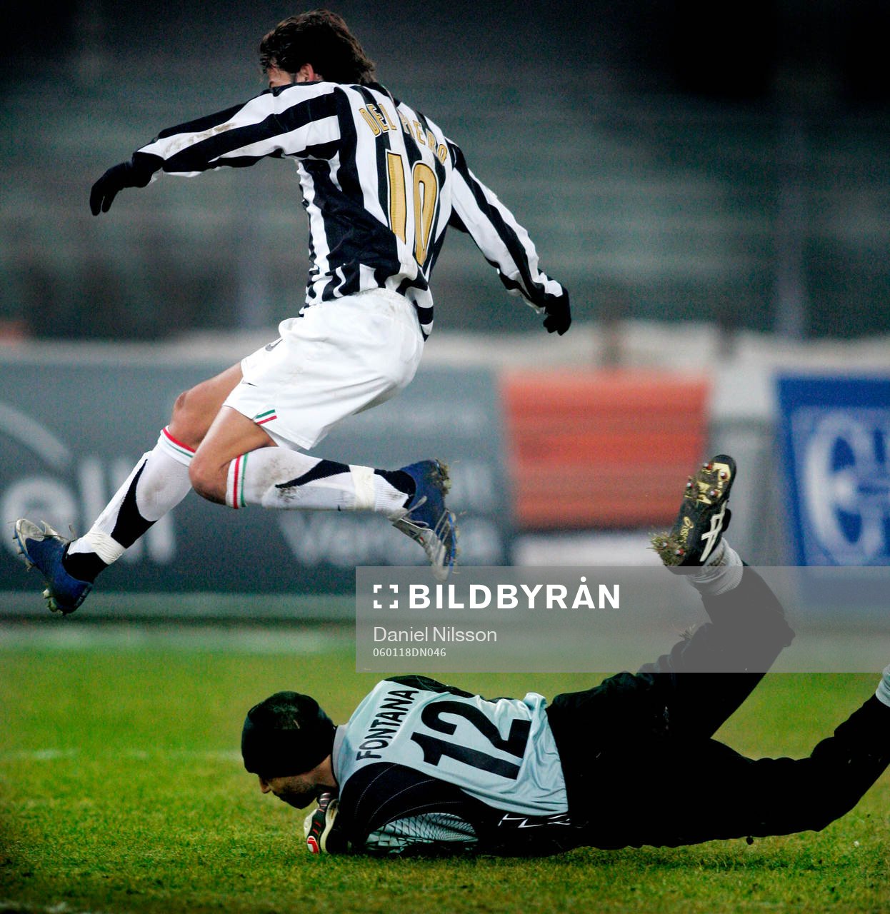 Alessandro Del Piero, Juventus och Fontana (målvakt) Chievo