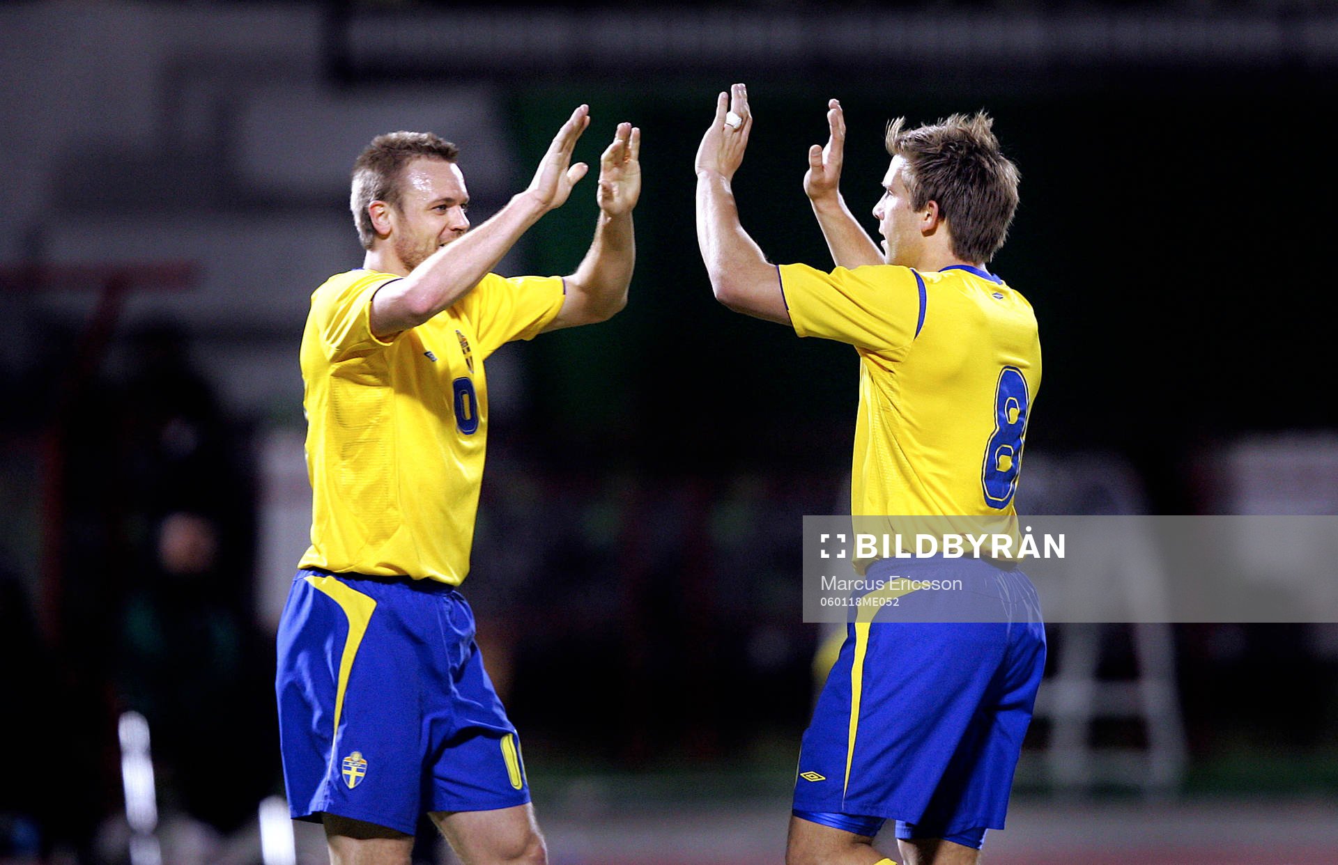Mattias Jonson och Anders Svensson jubel tillsammans