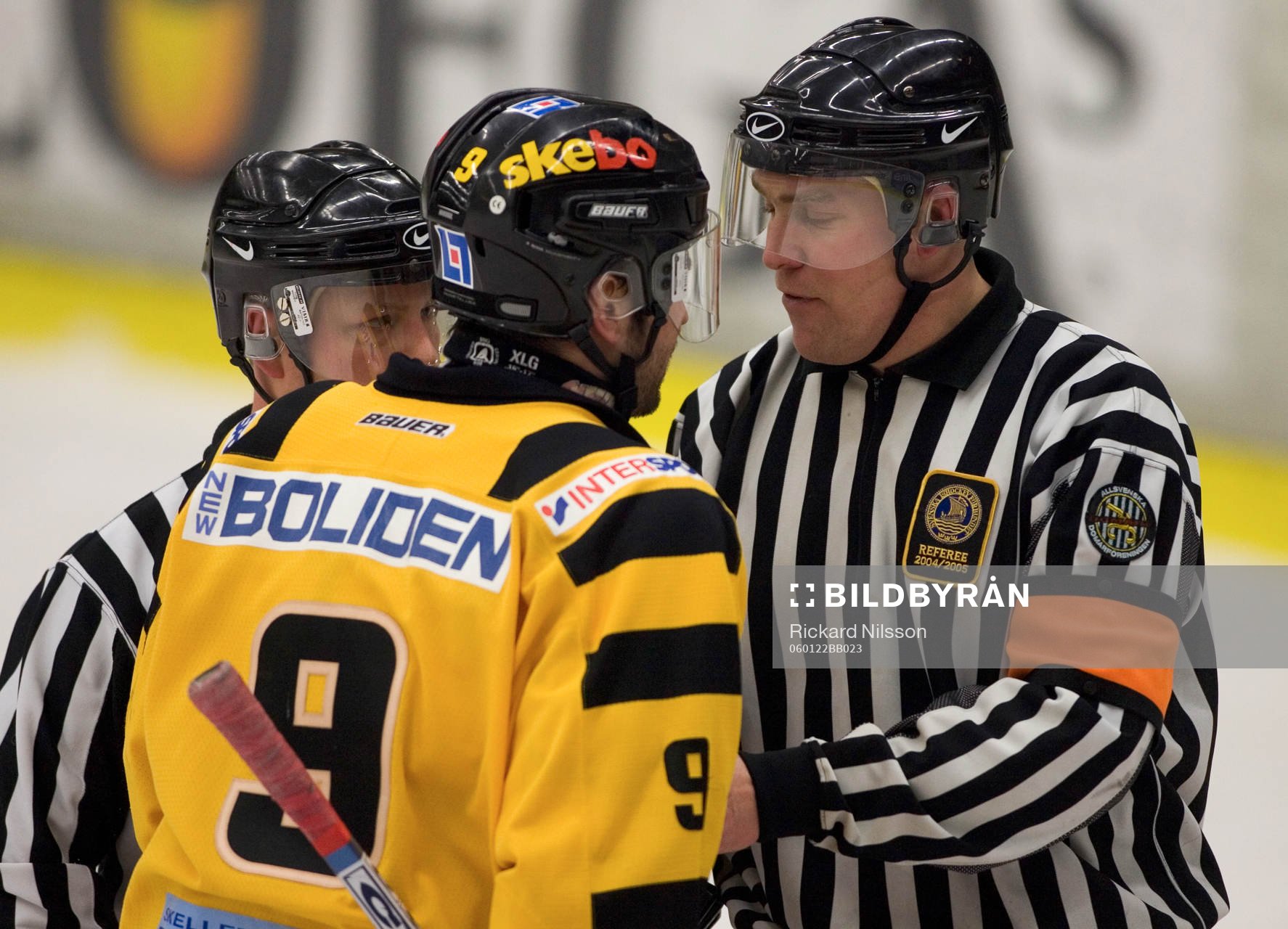 Magnus Wernblom, Skellefteå, är framme hos domaren för