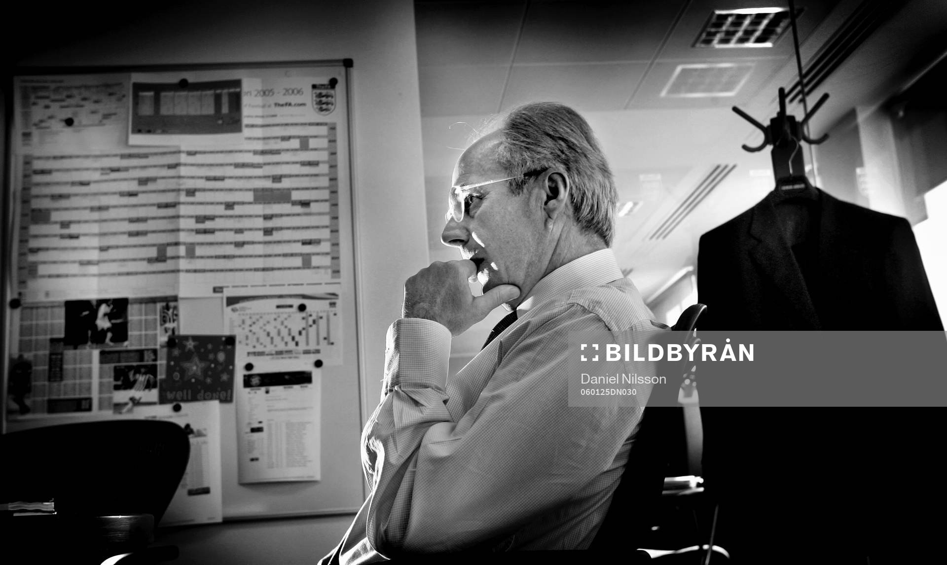 Fotboll, Sven-Göran Eriksson, förbundskapten England, på