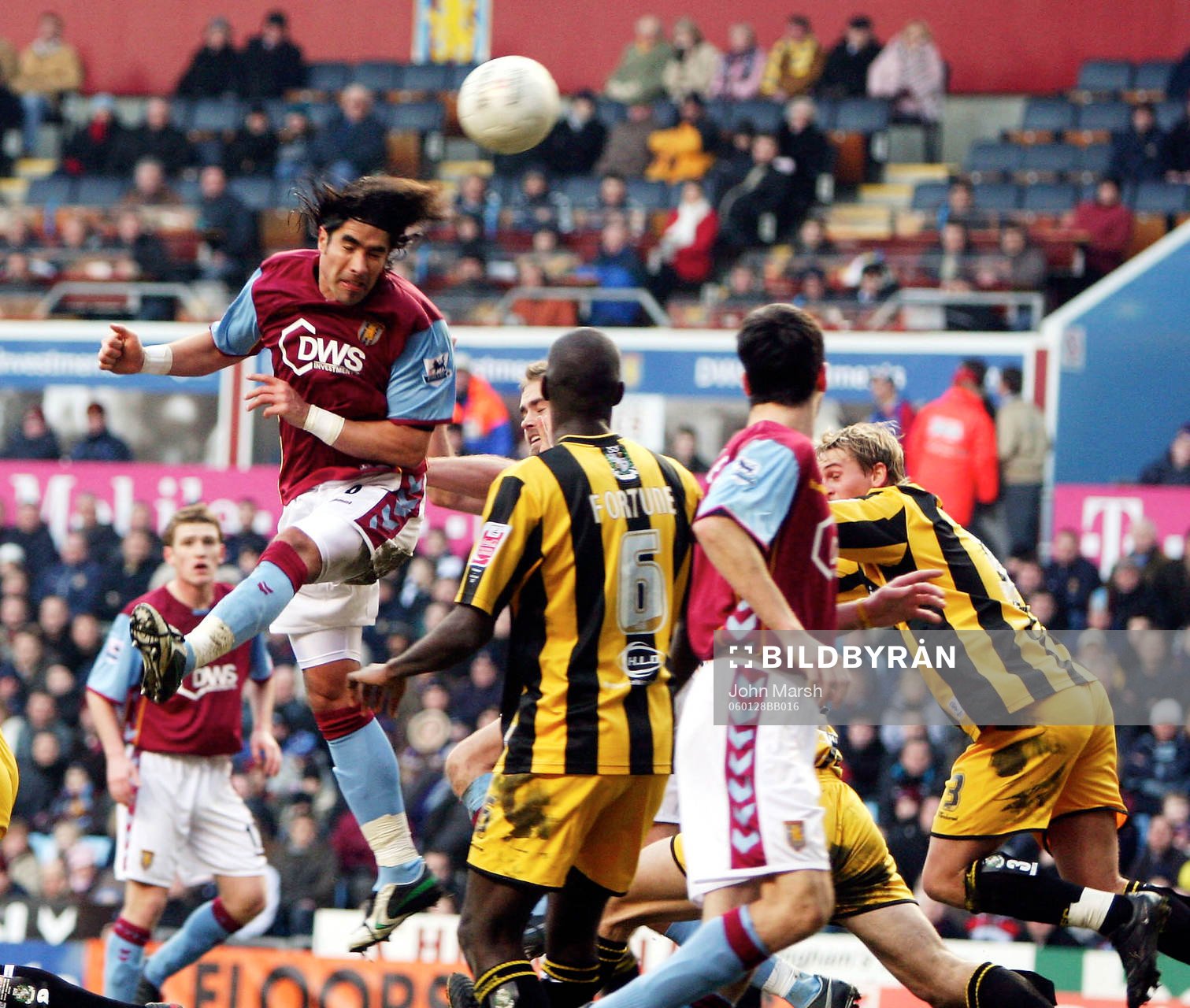 Juan Pablo Angel, Aston Villa, nickar mot mål