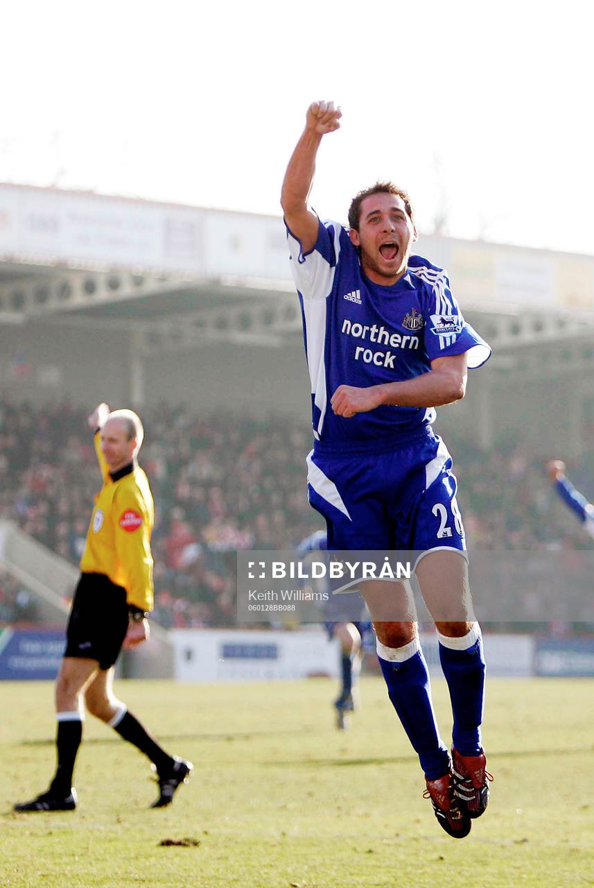  Micheal Chopra, Newcastle, jubel. 