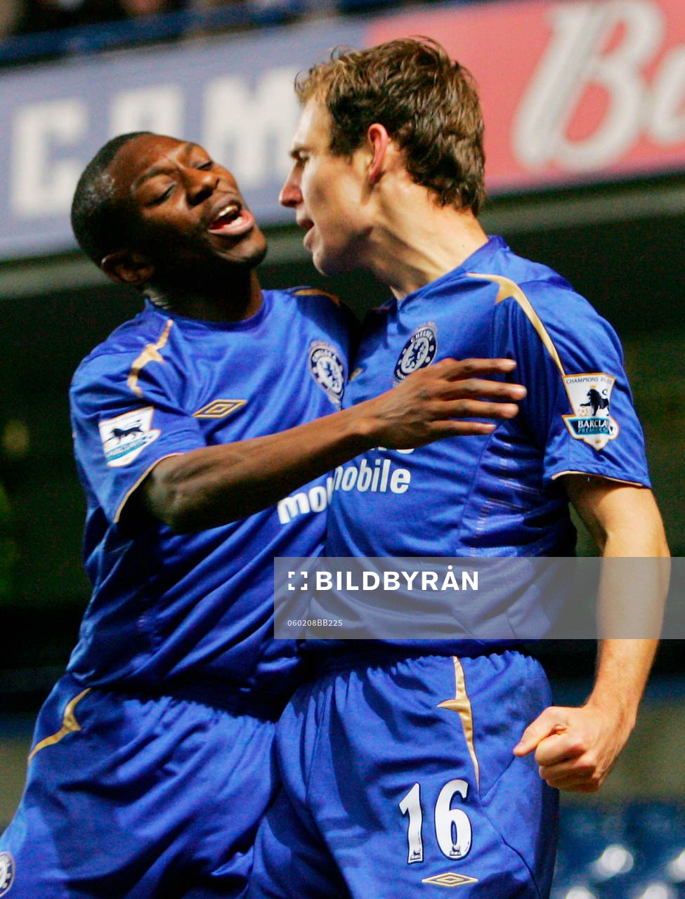 Arjen Robben och Shaun Wright Phillips, jubel
