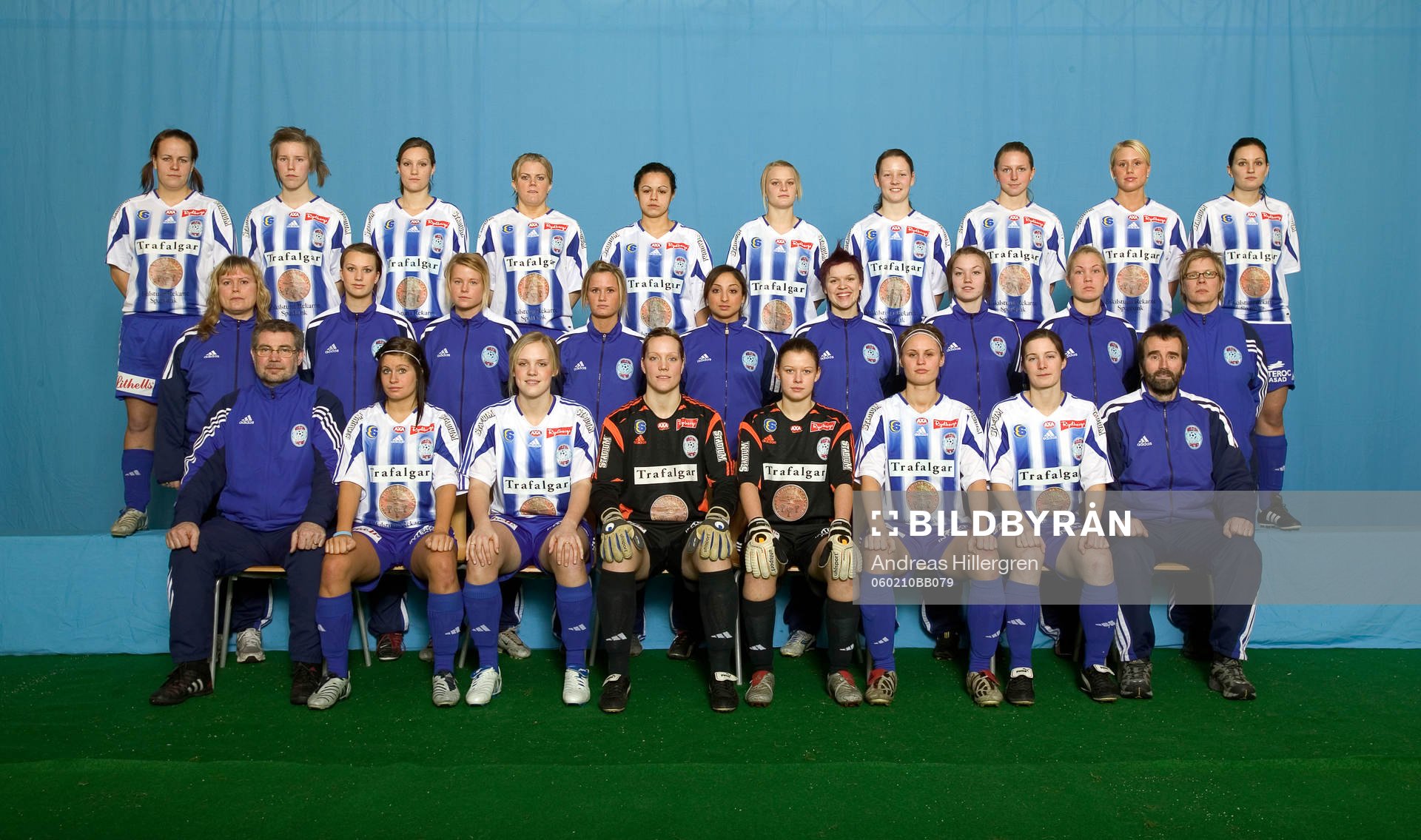 Bakre raden från vänster; Sandra Olson, Kim Ekebom,