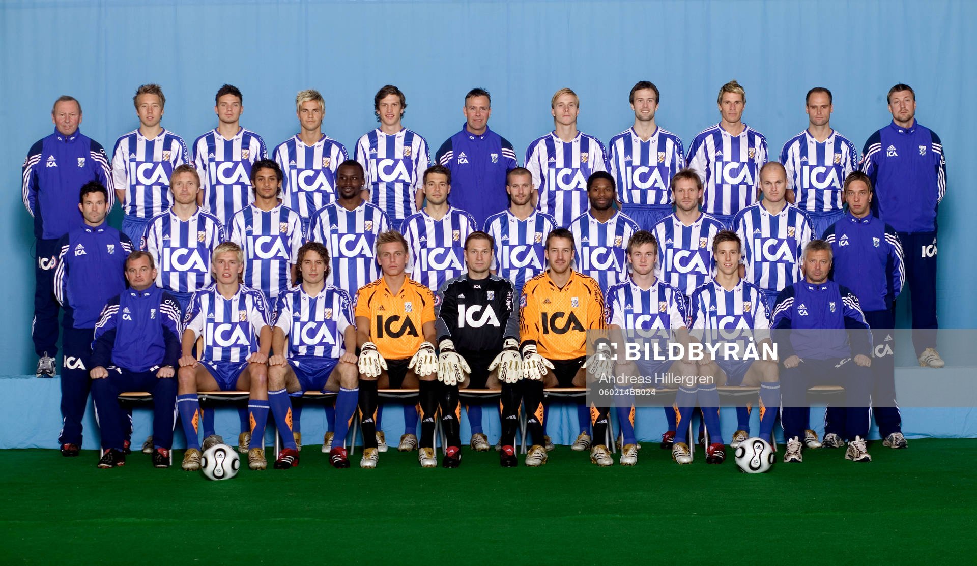Främre raden från vänster: Kjell Pettersson (