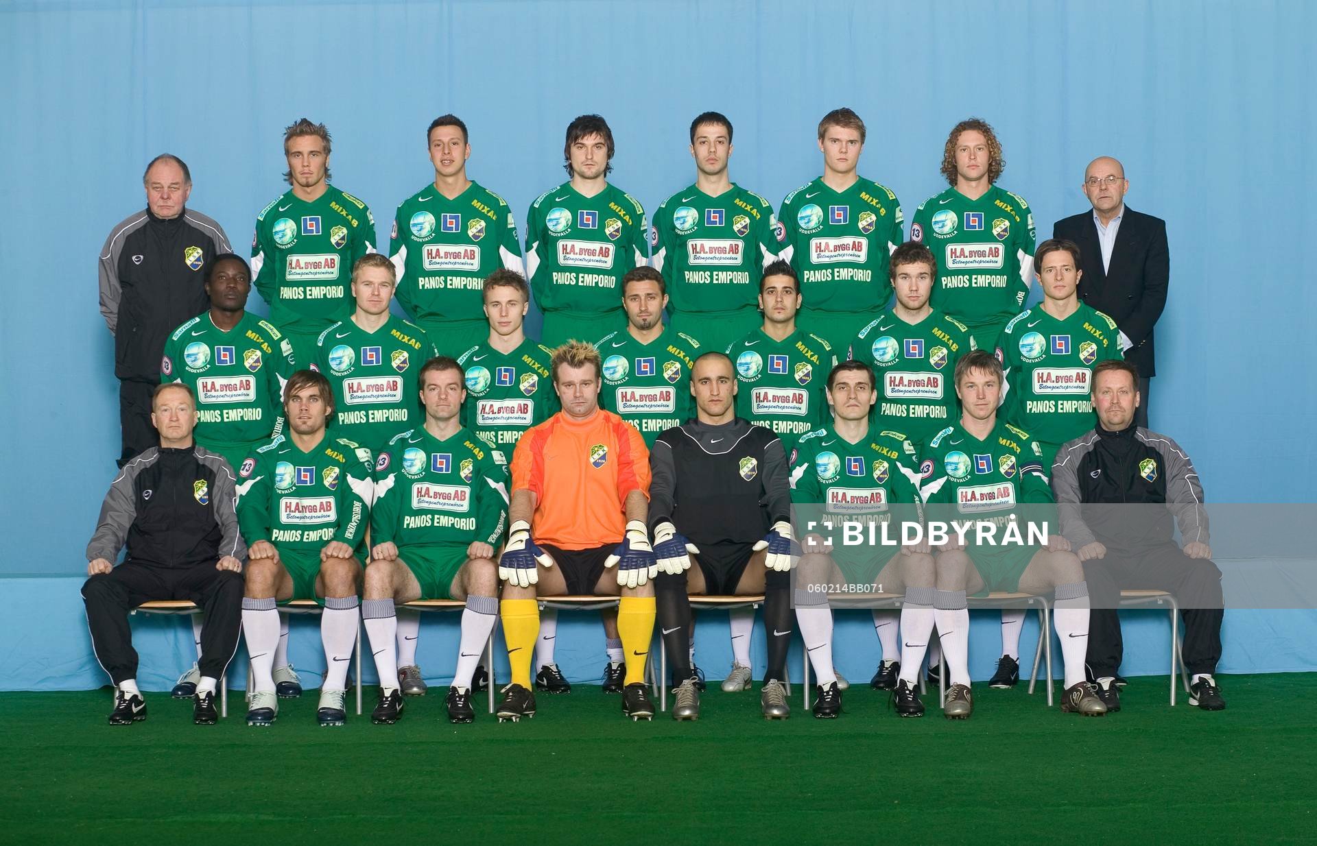 Bakre raden från vänster: Hans Hellberg