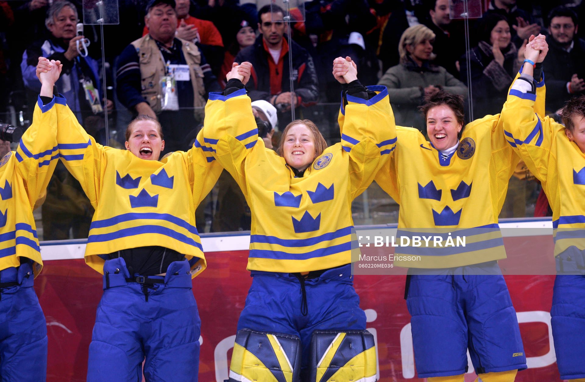 Danijela Rundqvist, Kim Martin, målvakt och Nanna Jansson,