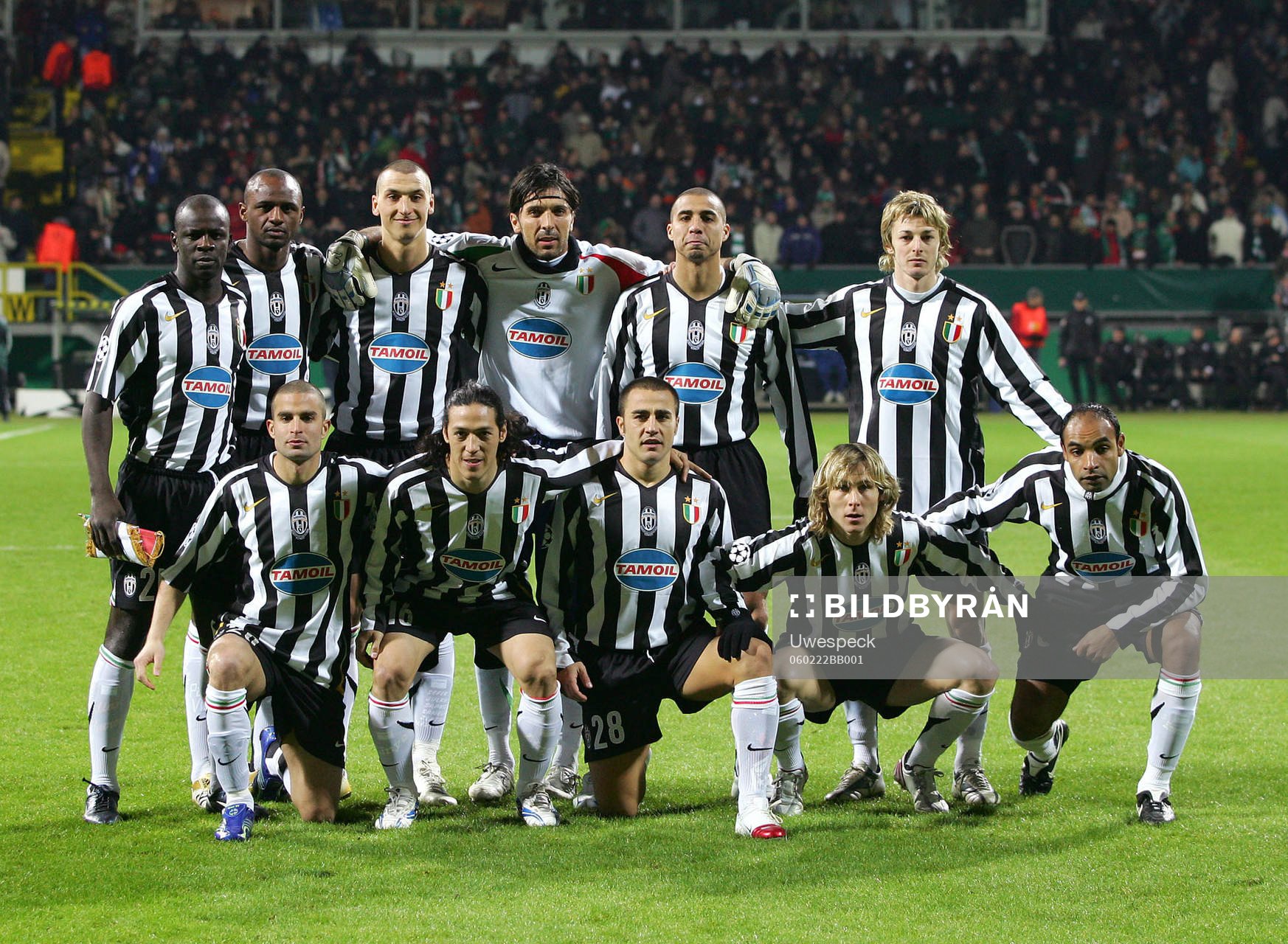 Juventus, lag, lagbild, startelva