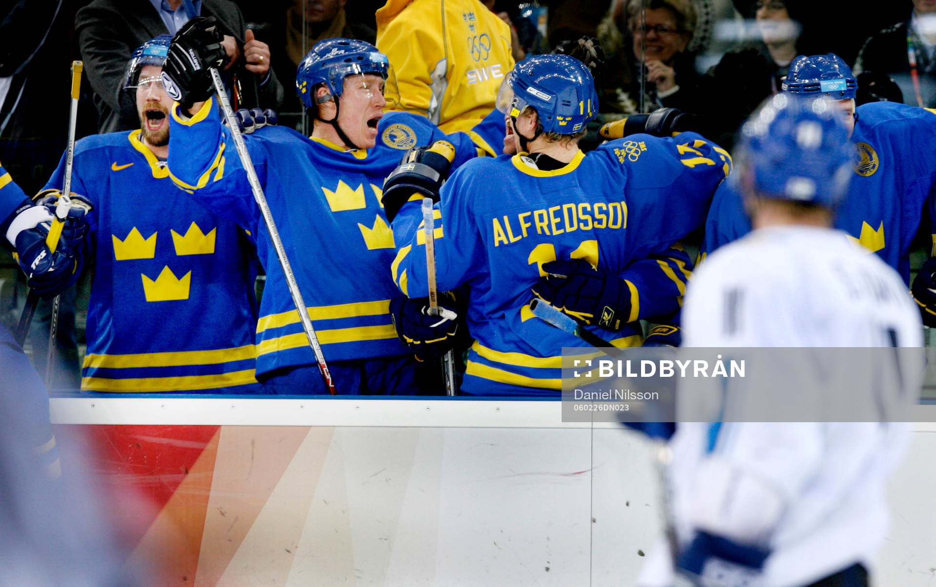 Peter Forsberg, Jörgen Jönsson, Daniel Alfredsson jubel