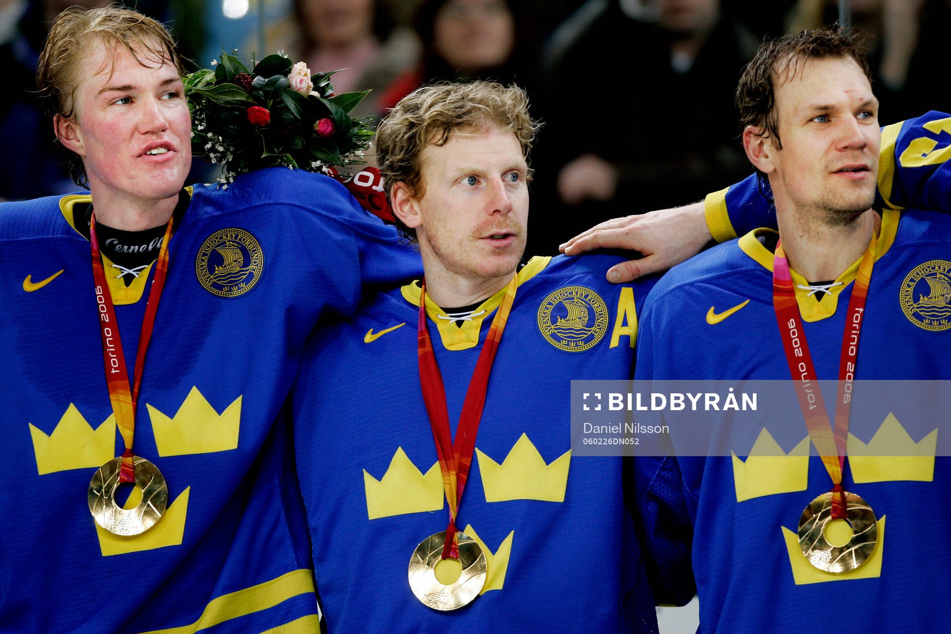 Kenny Jönsson, Daniel Alfredsson, Nicklas Lidström,