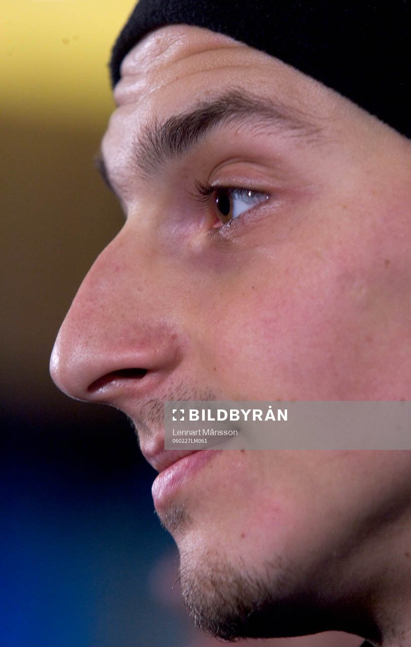 Zlatan Ibrahimovic en profil med nytt skägg