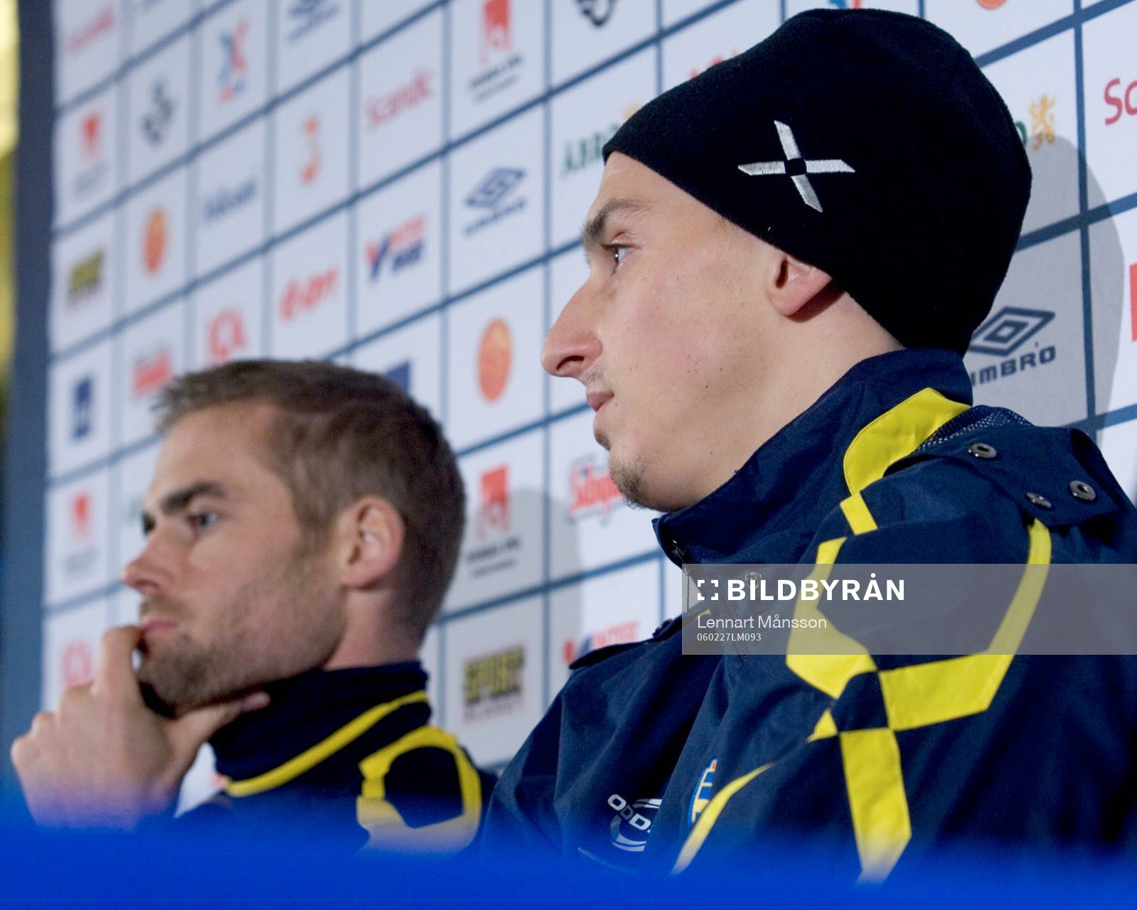 Olof Mellberg och Zlatan Ibrahimovic