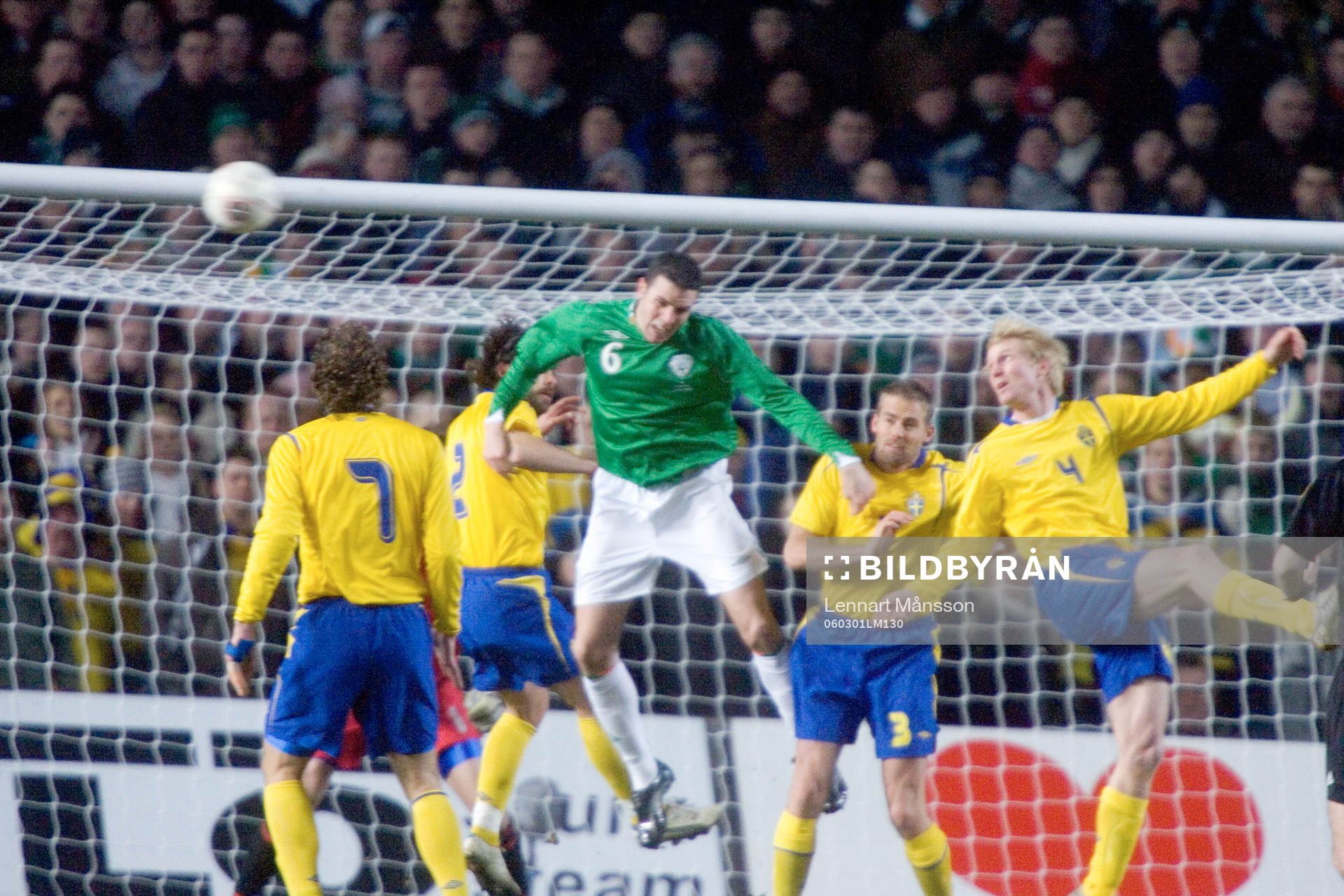 Fotboll,  Irland - Sverige