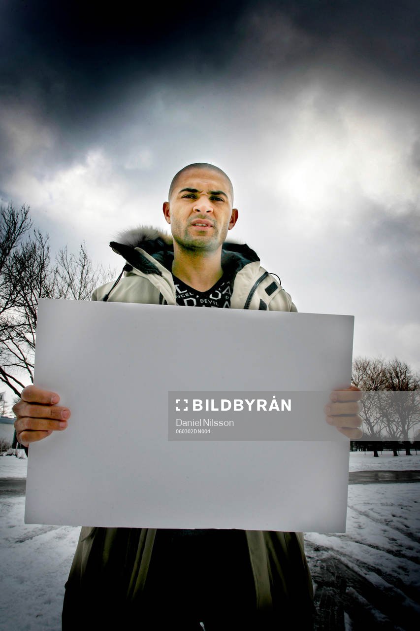 Fotboll, Afonso Alves, Malmö FF, med plakat