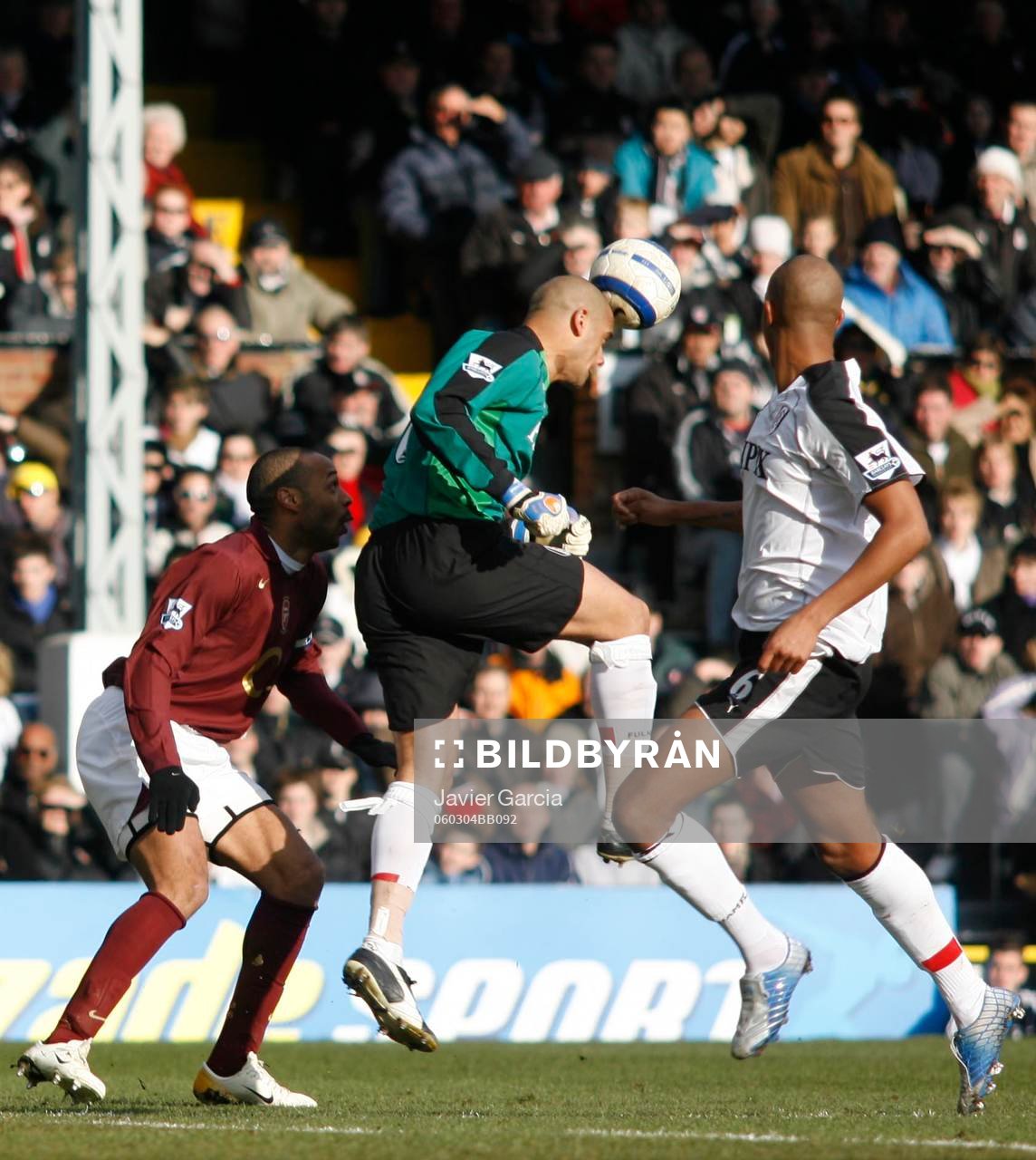 Tony Warner, Fulham (Målvakt) och Thierry Henry, Arsenal