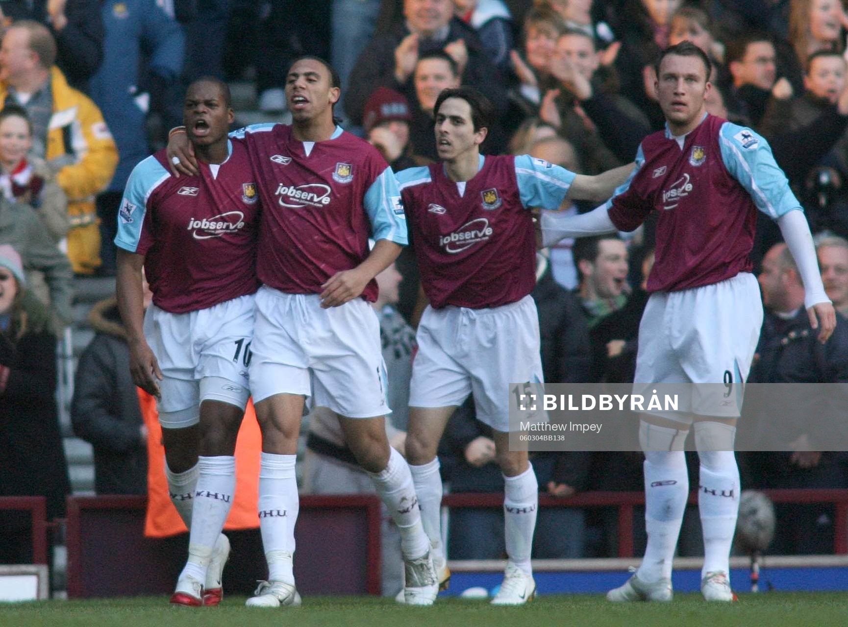Marlon Harewood, Anton Ferdinand, Yossi Benayoun och Dean