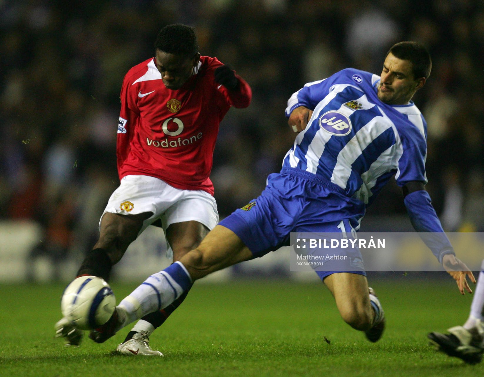 Fotboll, Premier League (Engelsk liga), Wigan v Manchester