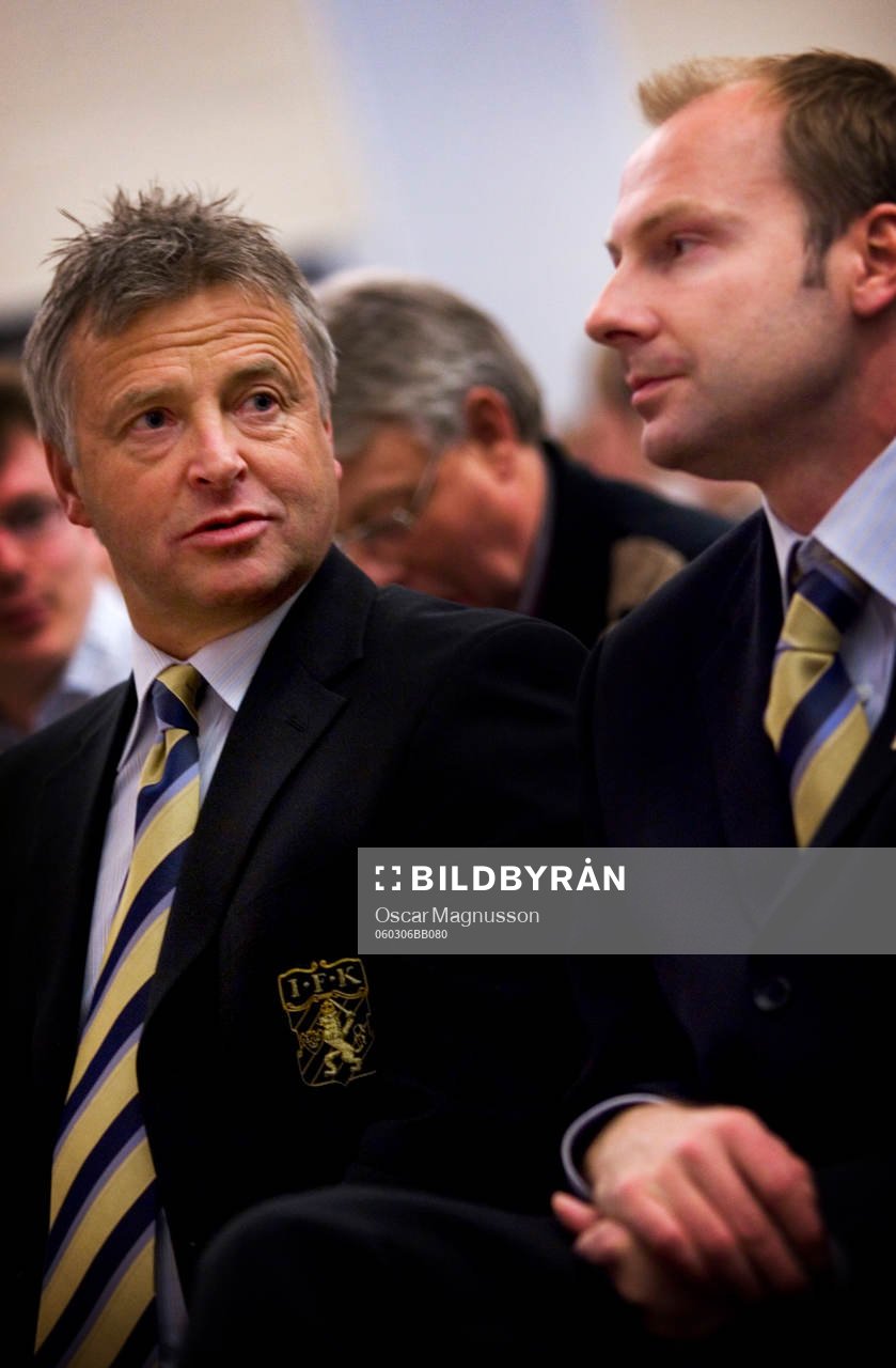 Arne Erlandsen, tränare och Håkan Mild, Sportchef