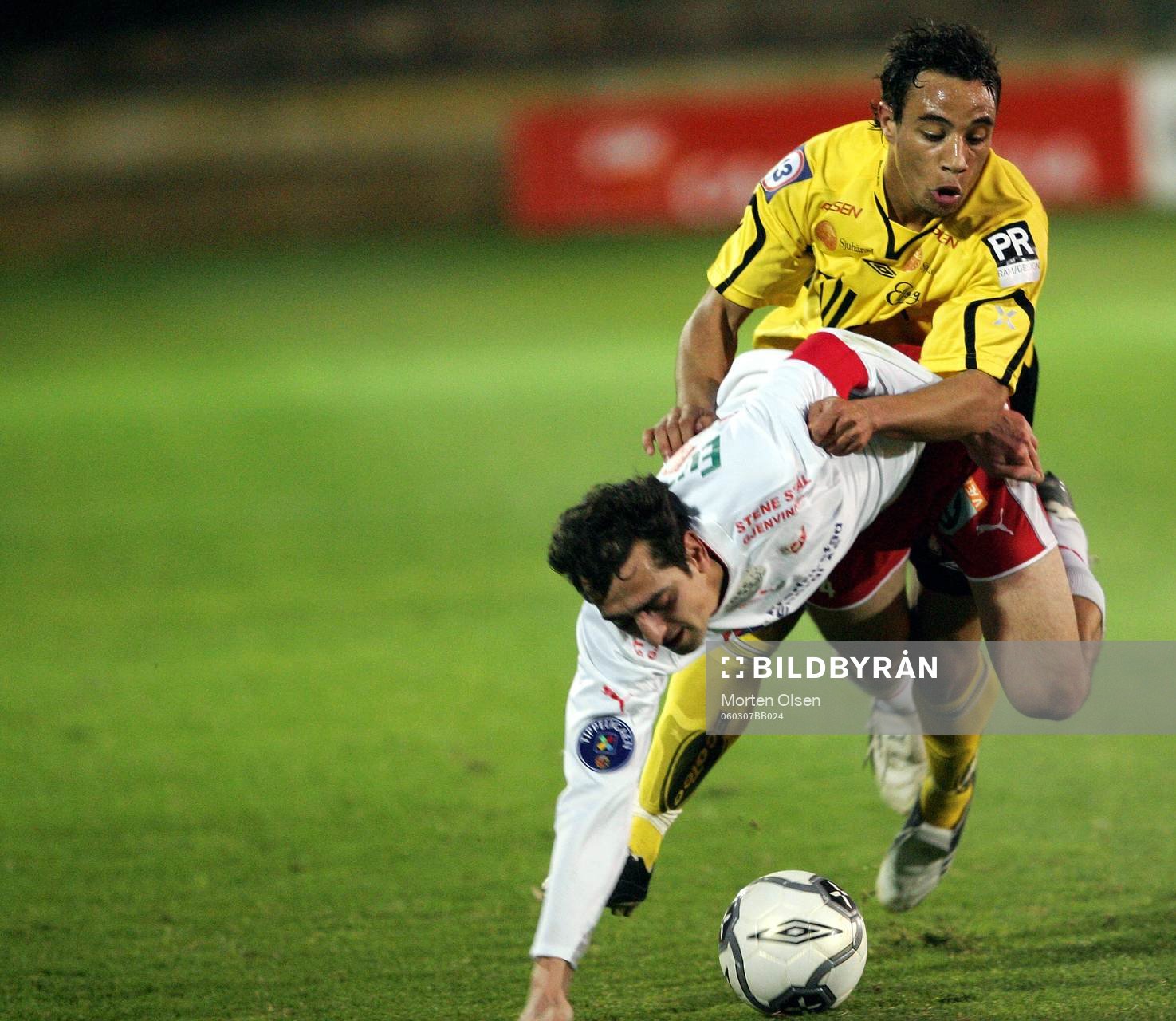 Bora Zivkovic - Fredrikstad och Leandre Griffit - Elfsborg