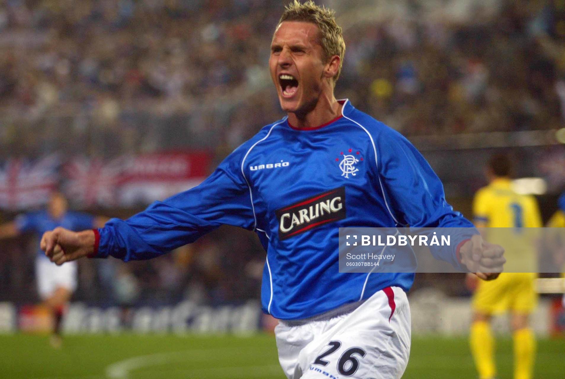  Peter Lövenkrands, Rangers (jubel)