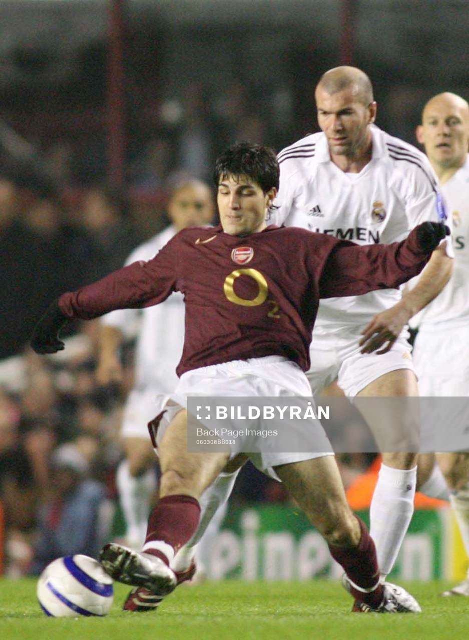 Cesc Fabregas, Arsenal och Zinedine Zidane, Real Madrid