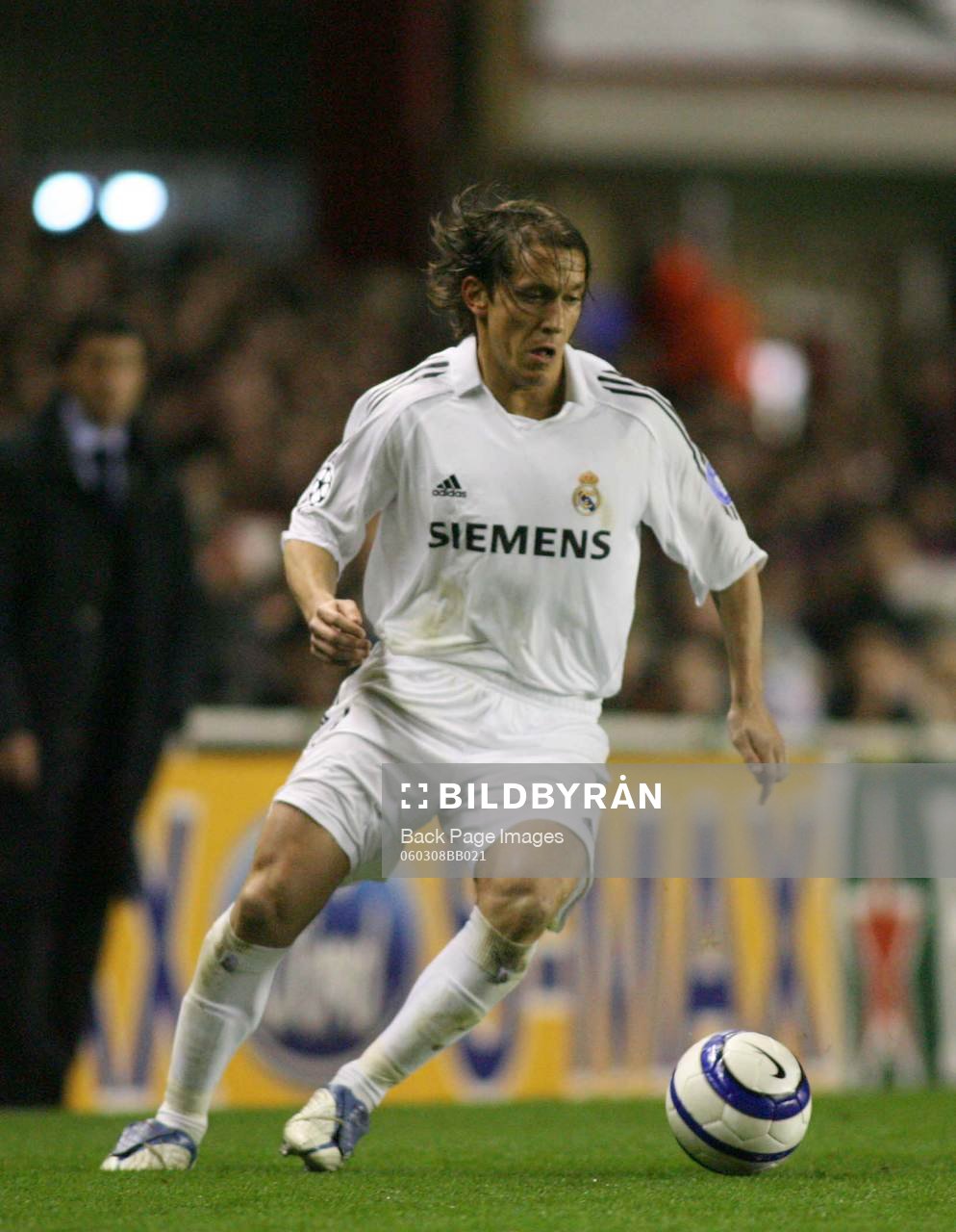 Fotboll, UEFA Champions League, Michel Salgado, Real Madrid