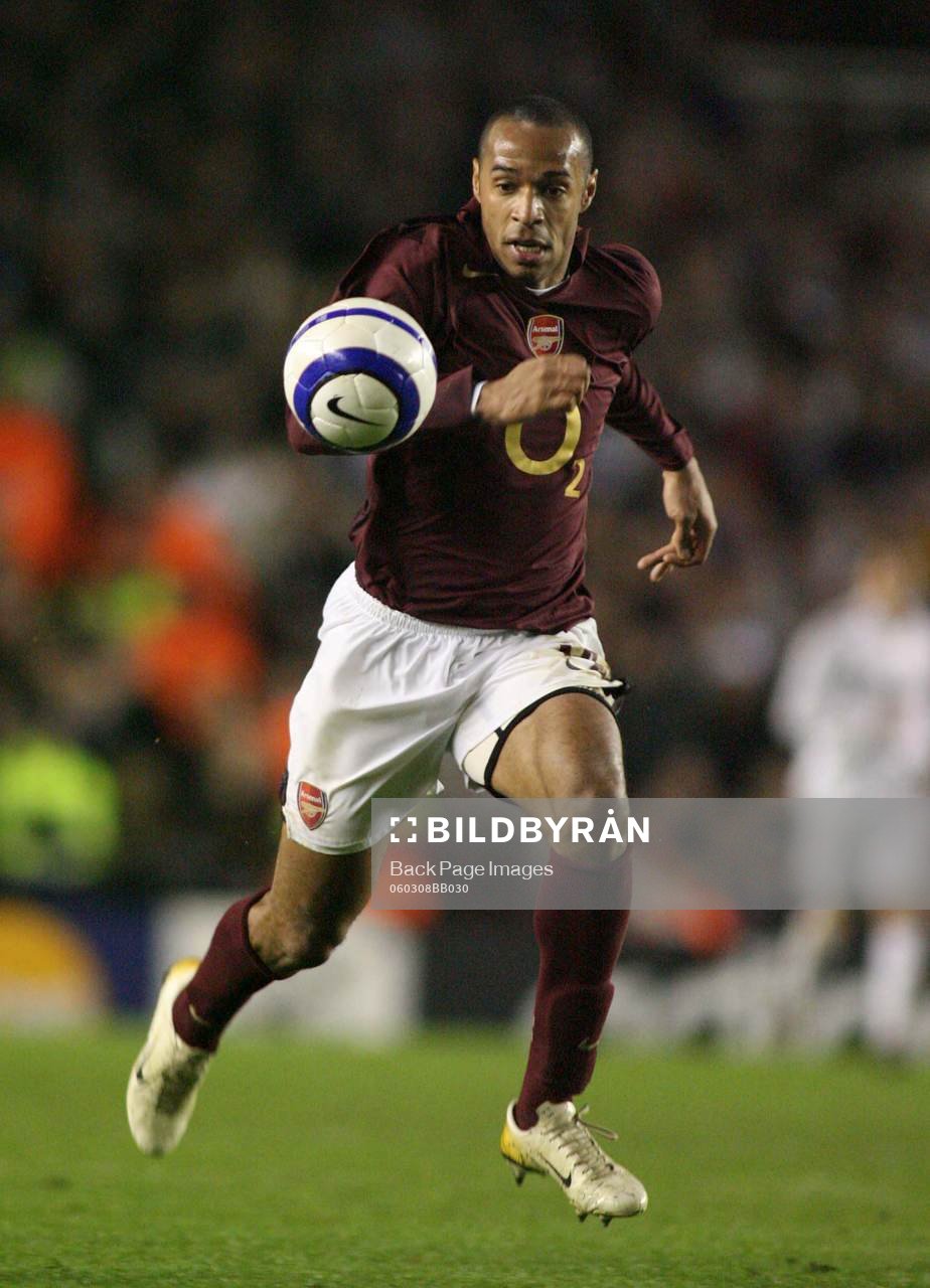 Fotboll, UEFA Champions League, Thierry Henry, Arsenal
