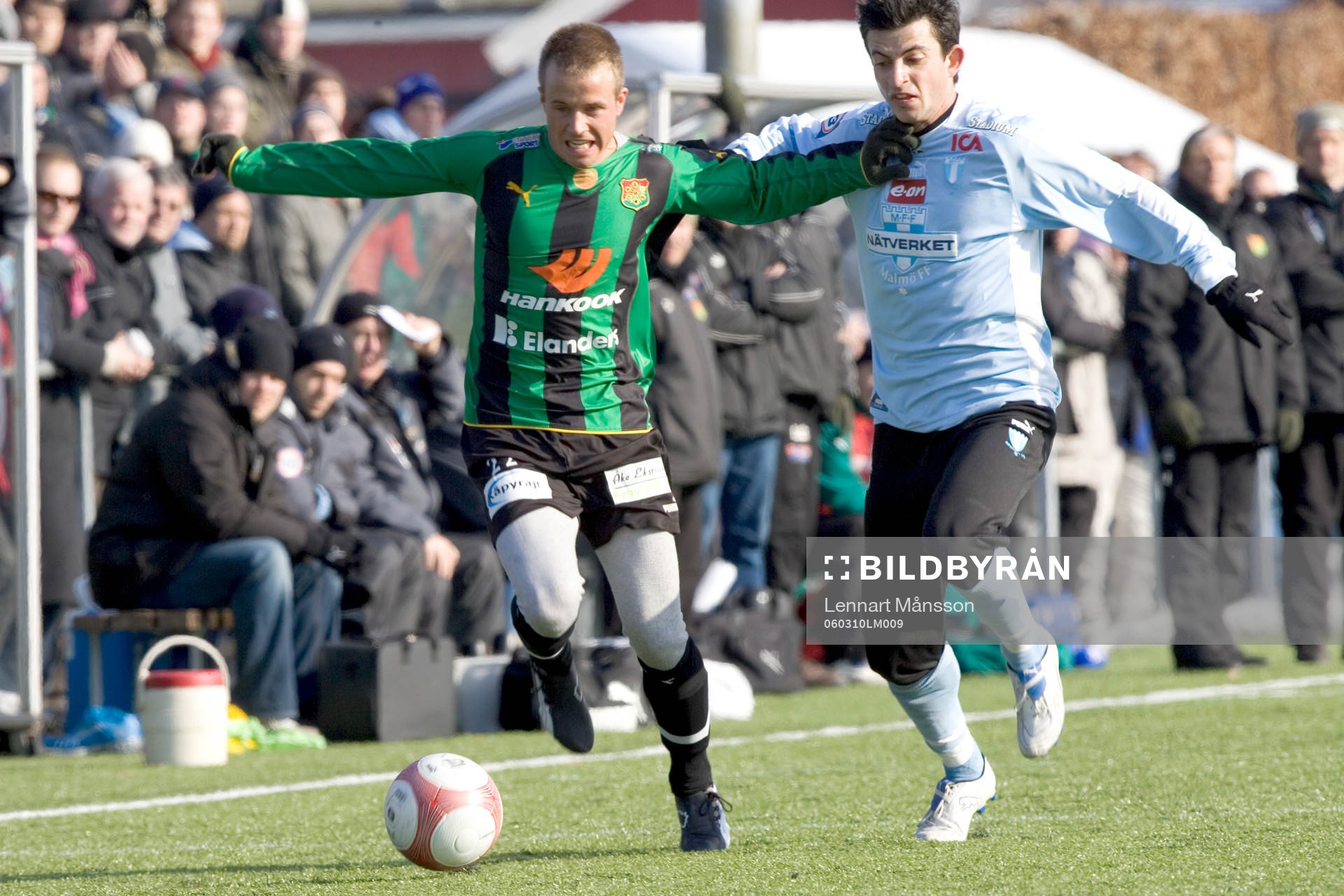 Johann Gudmundsson, GAIS och Behrang Safari, Malmö FF.