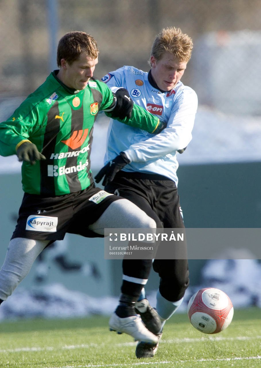 Fredrik Lundgren, GAIS och Joakim Nilsson, Malmö FF.