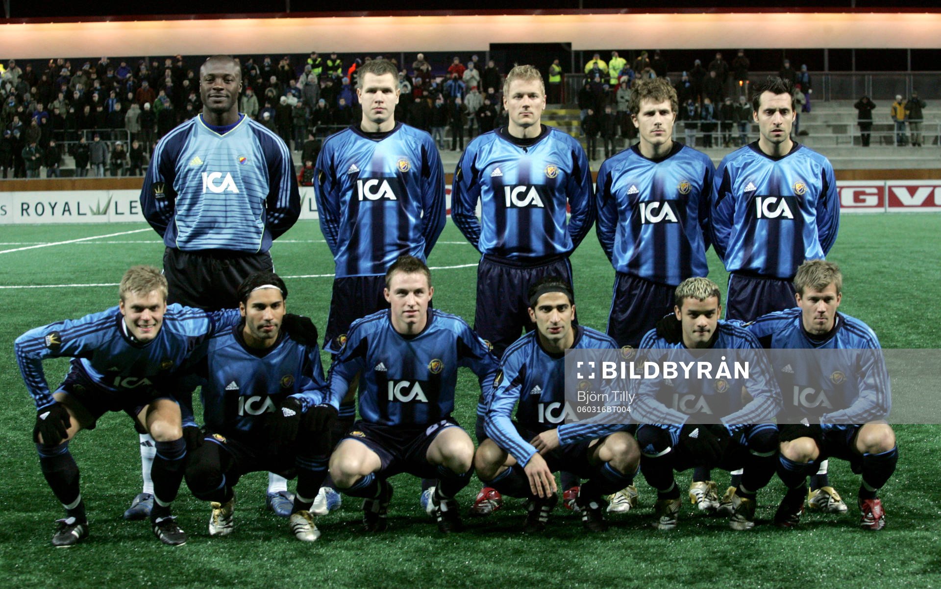  Djurgården.  Lagbild, startelva.    