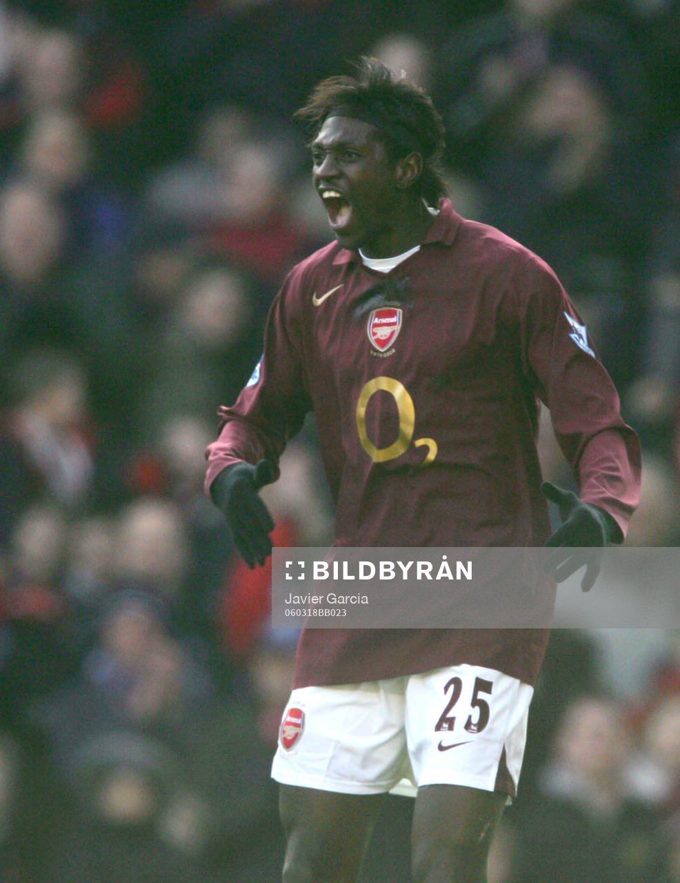 Emmanuel Adebayor, Arsenal (jubel)