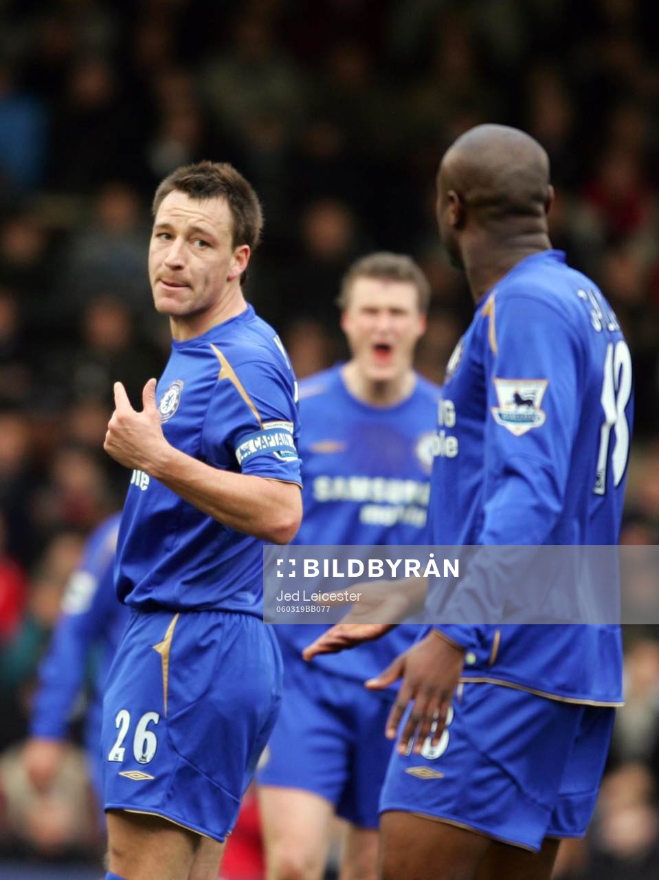 John Terry, William Gallas och Robert Huth, Chelsea
