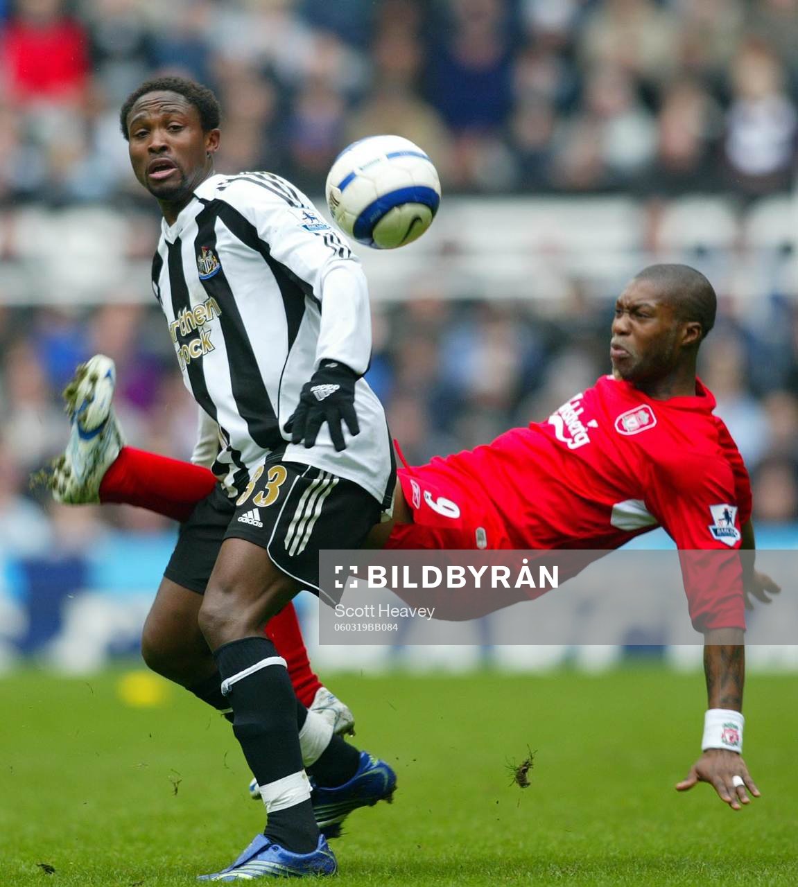  Celestine Babayaro, Newcastle och Djibril Cisse, Liverpool 