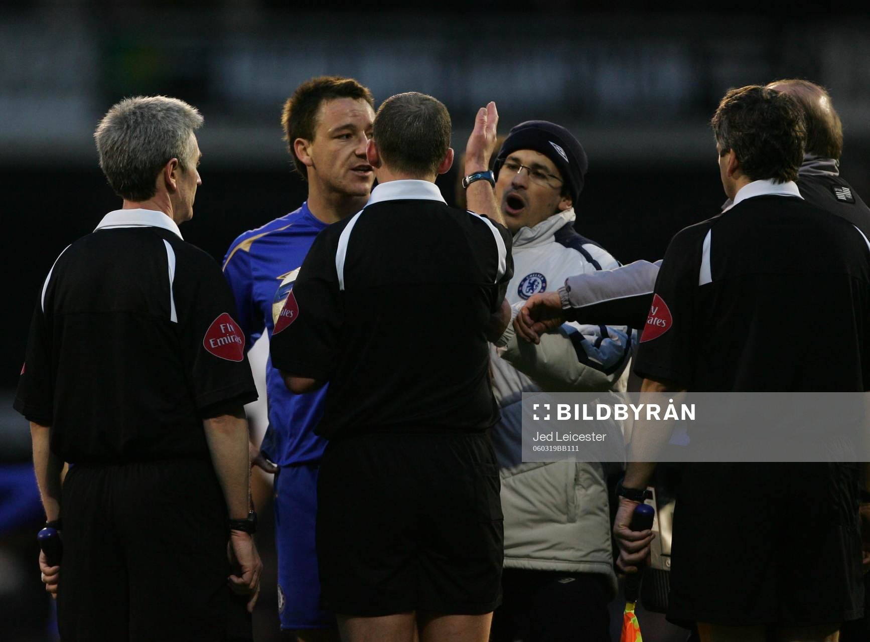 John Terry och Rui Faria (Fys tränare), Chelsea pratar med