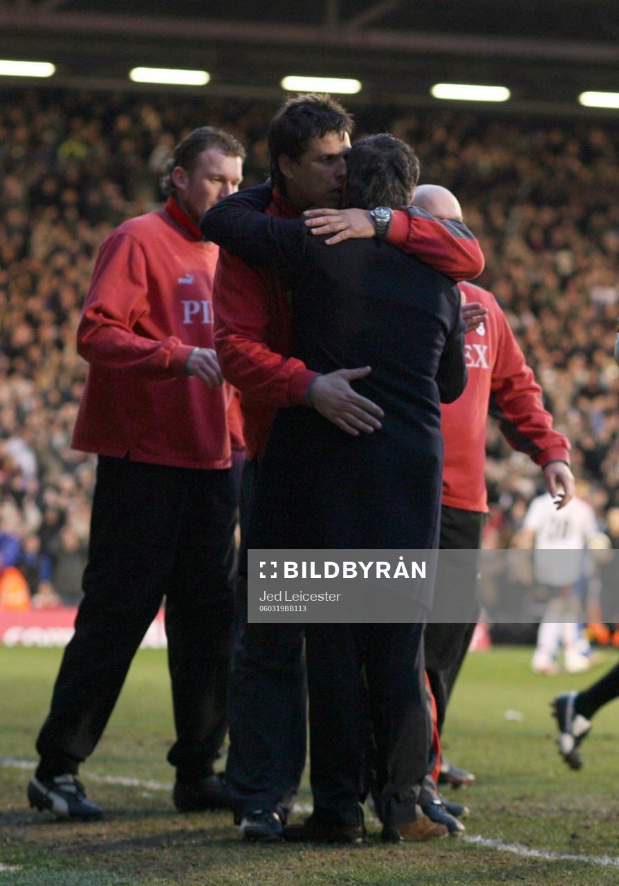 Jose Mourinho, manager Chelsea och Chris Coleman, manager