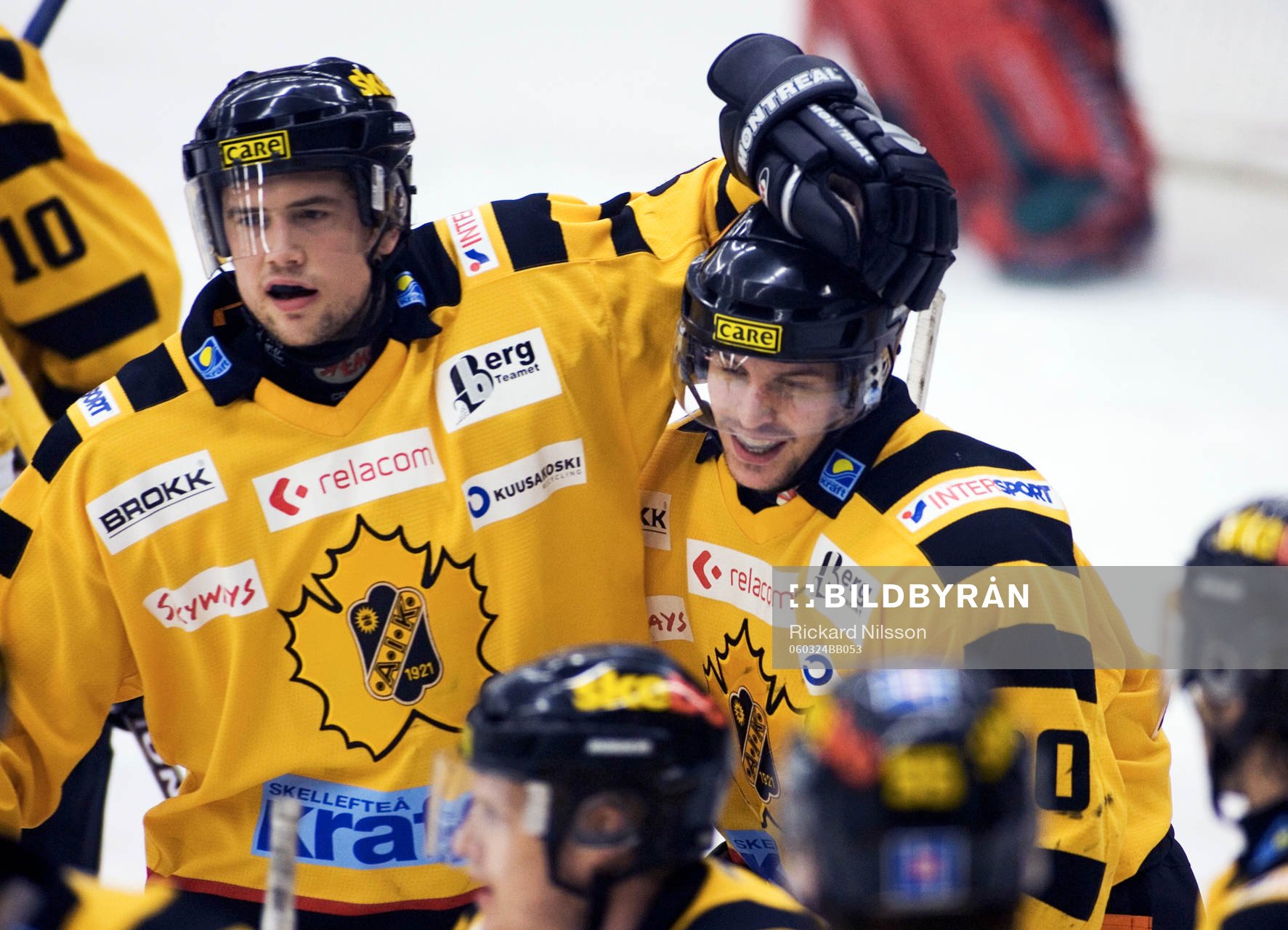 Per Anton Lundström och Daniel Welser, Skellefteå, jubel