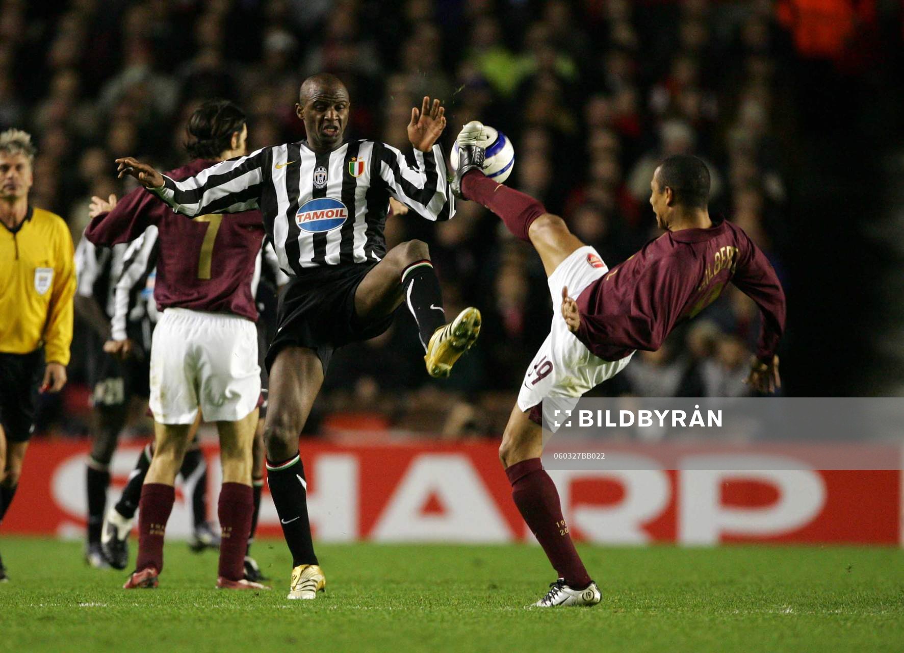 Gilberto, Arsenal och Patrick Vieira, Juventus