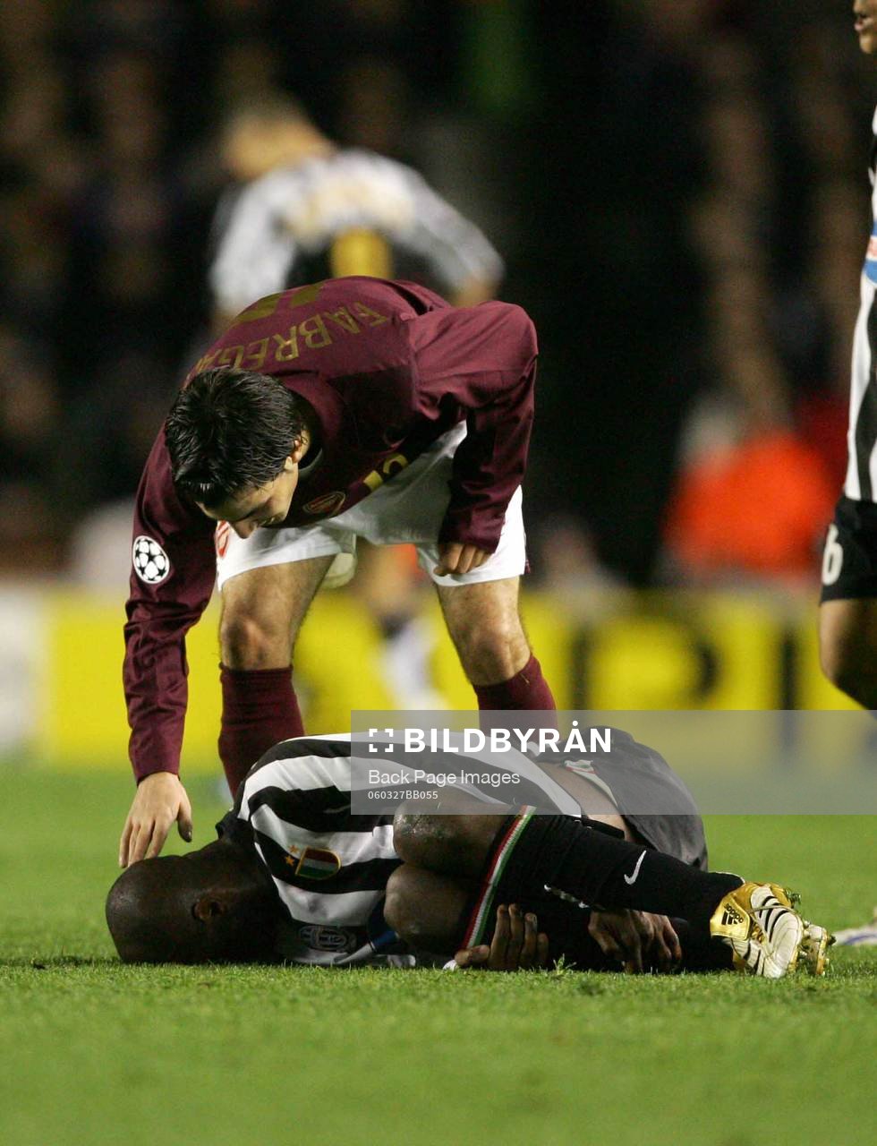 Cesc Fabregas, Arsenal och Patrick Vieira, Juventus