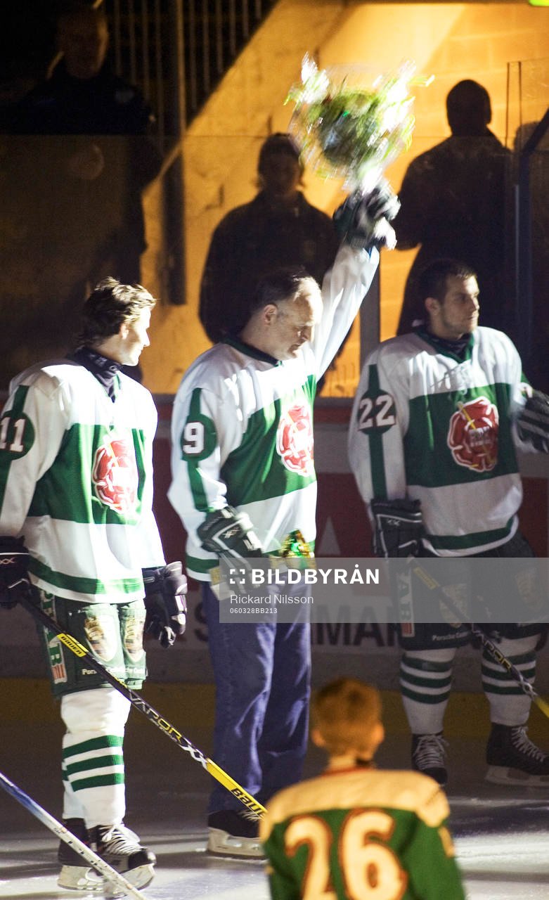 Ulf Sterner hyllades innan matchen