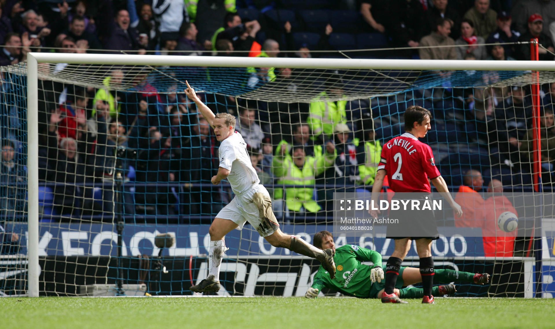 Fotboll, Premier League (Engelsk Liga), Bolton v Manchester