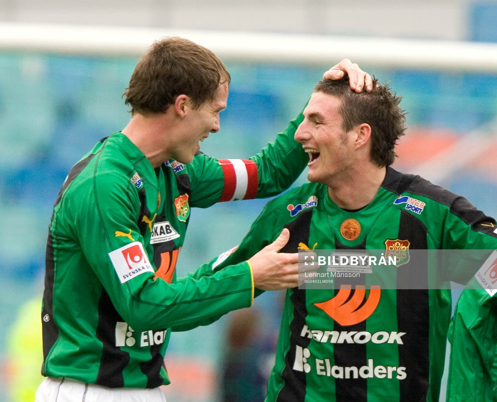 Fredrik Lundgren och James Keene, GAIS. Glädje, jubel,
